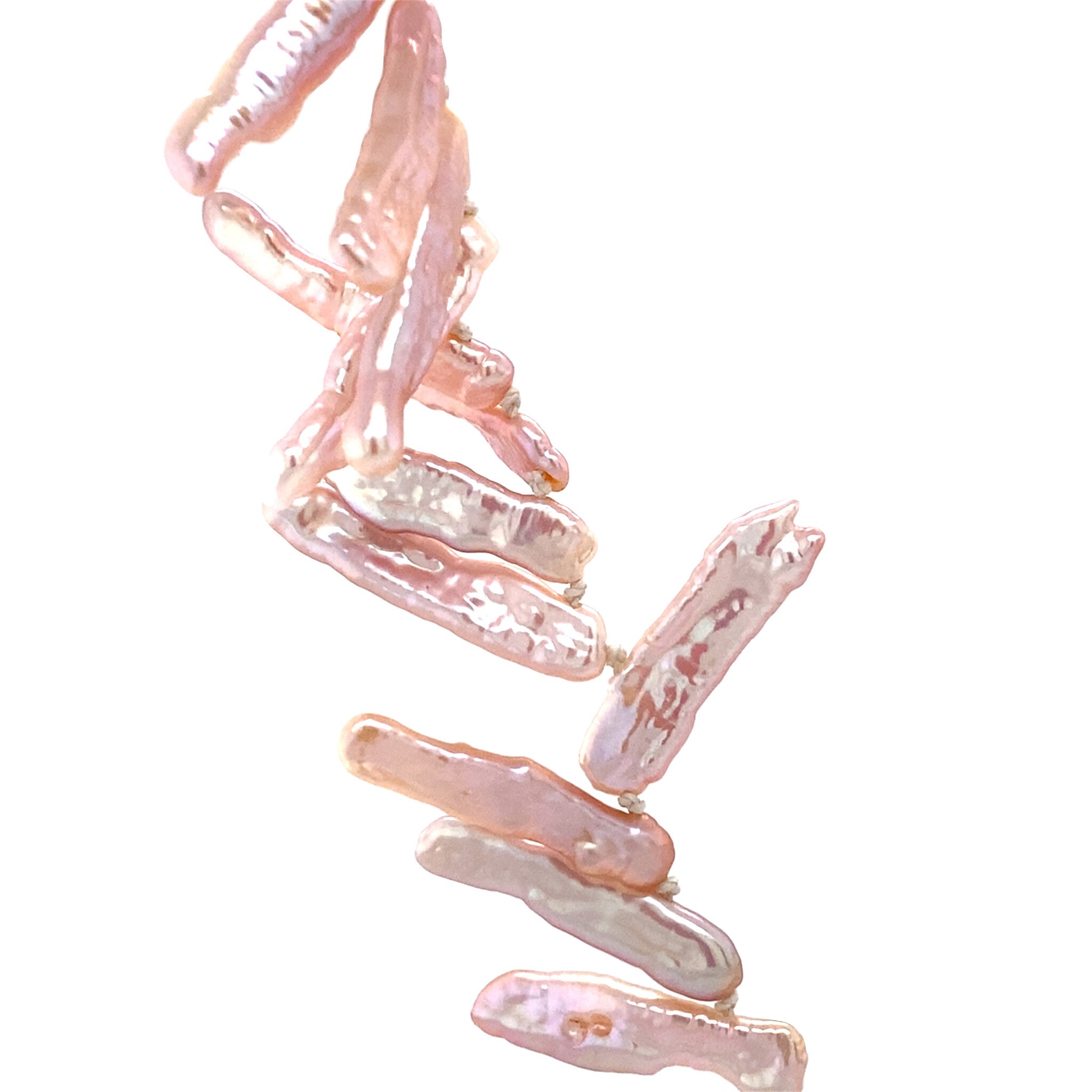 Vintage pearl necklace with gold clasp 14 kt