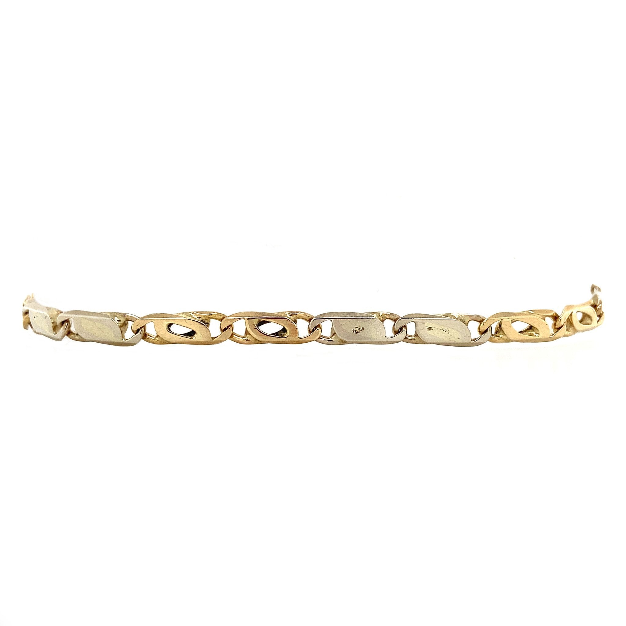 Vintage 14 kt gold fantasy bracelet