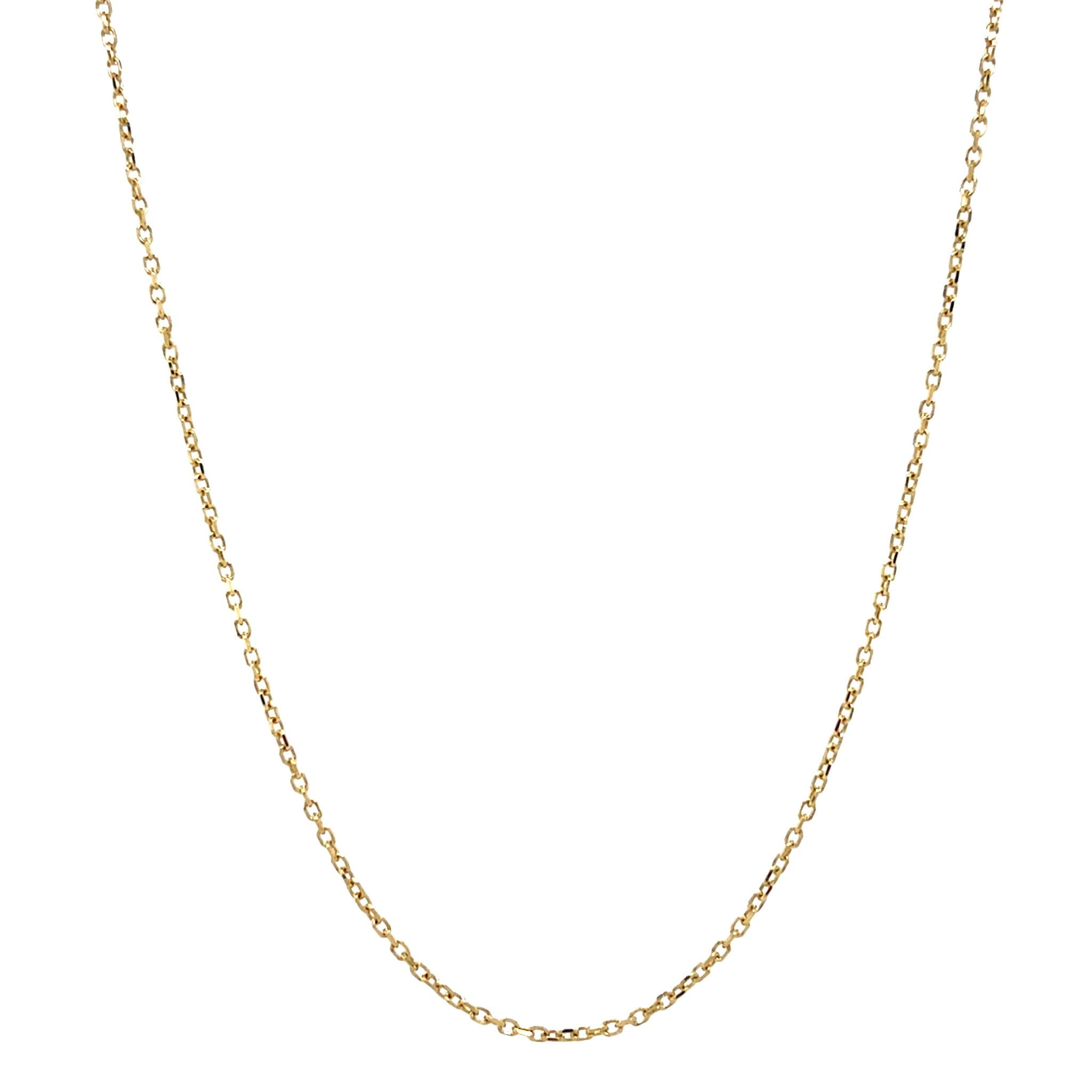 18 kt gold anchor necklace