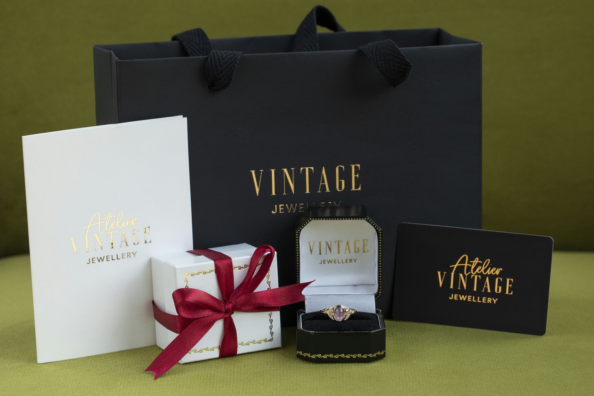 Jane ring 14 krt - Pink Sakura