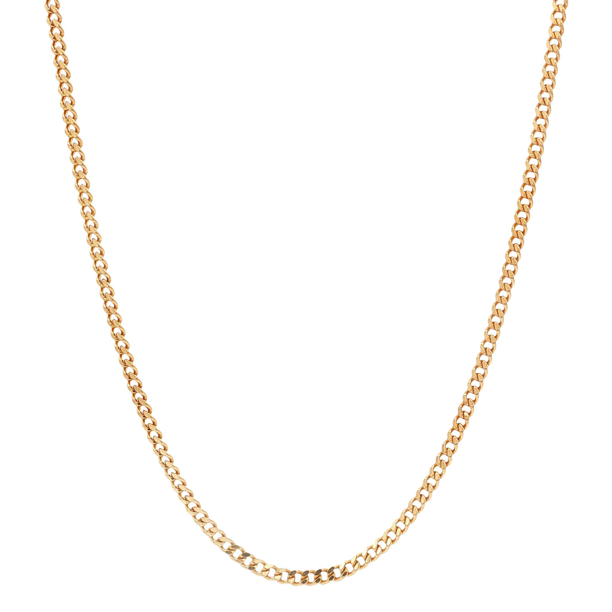 Gouden vintage gourmet lengtecollier 14 kt
