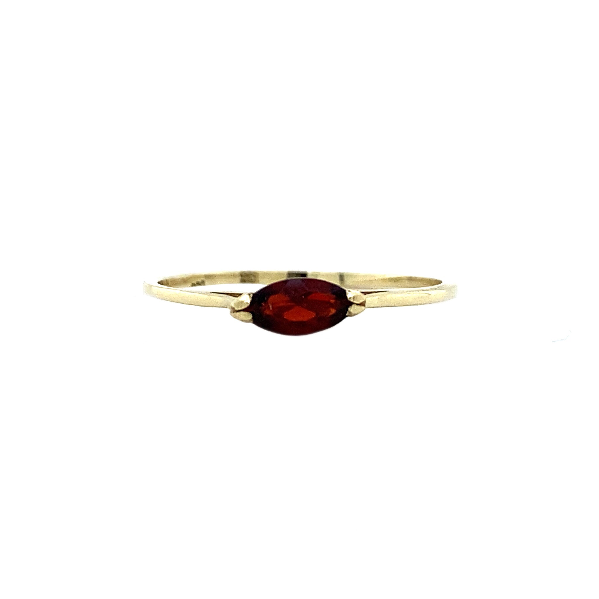 14 kt gold ring with citrine