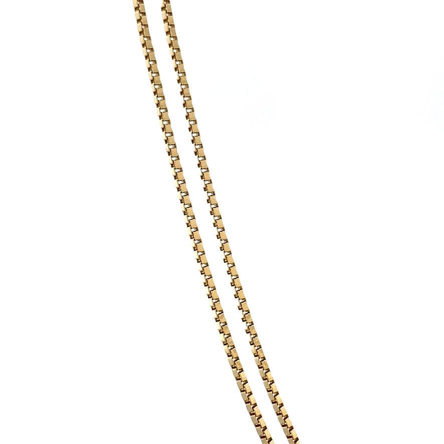 Gouden vintage venetiaan lengtecollier 14 krt