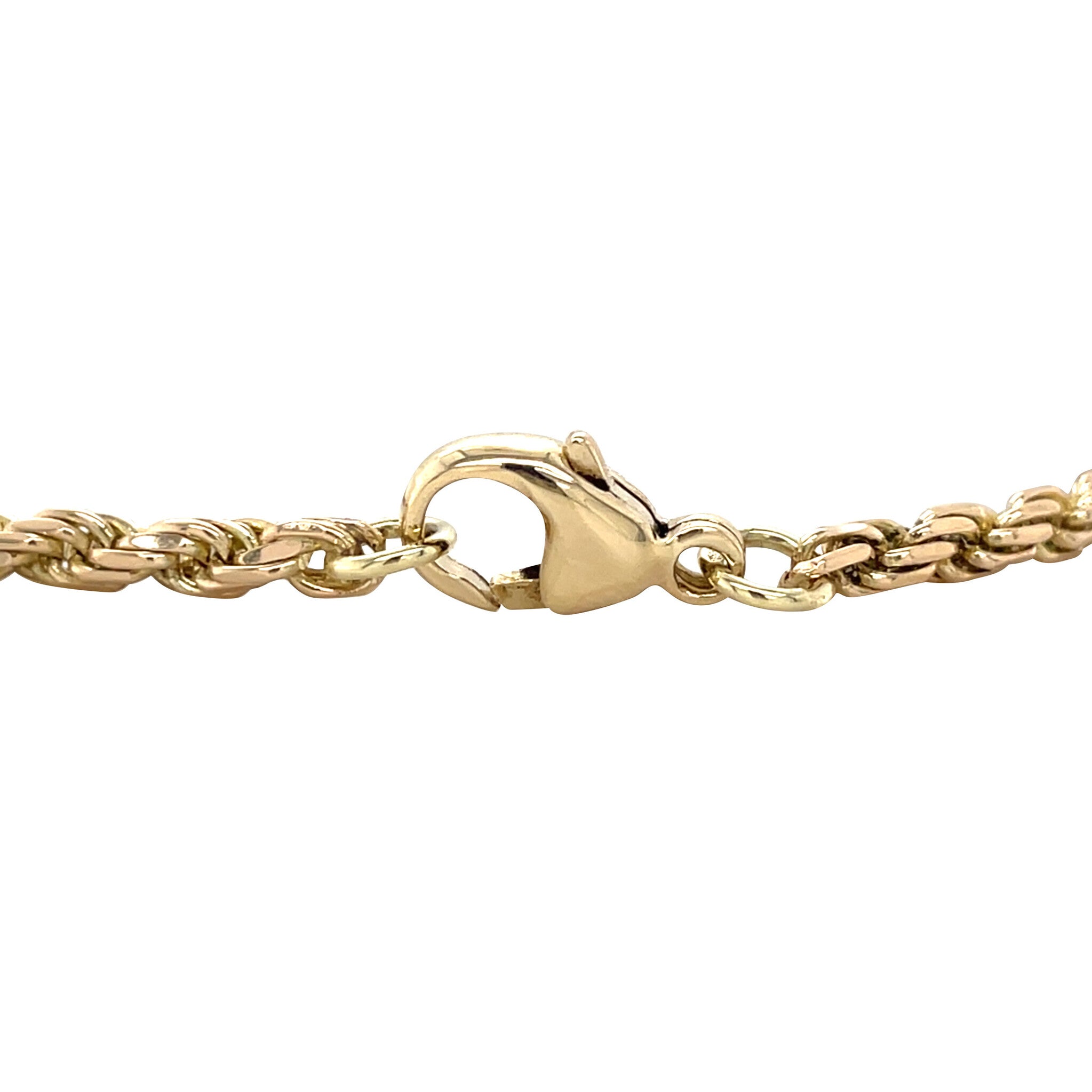 Gouden vintage koord armband 14 kt