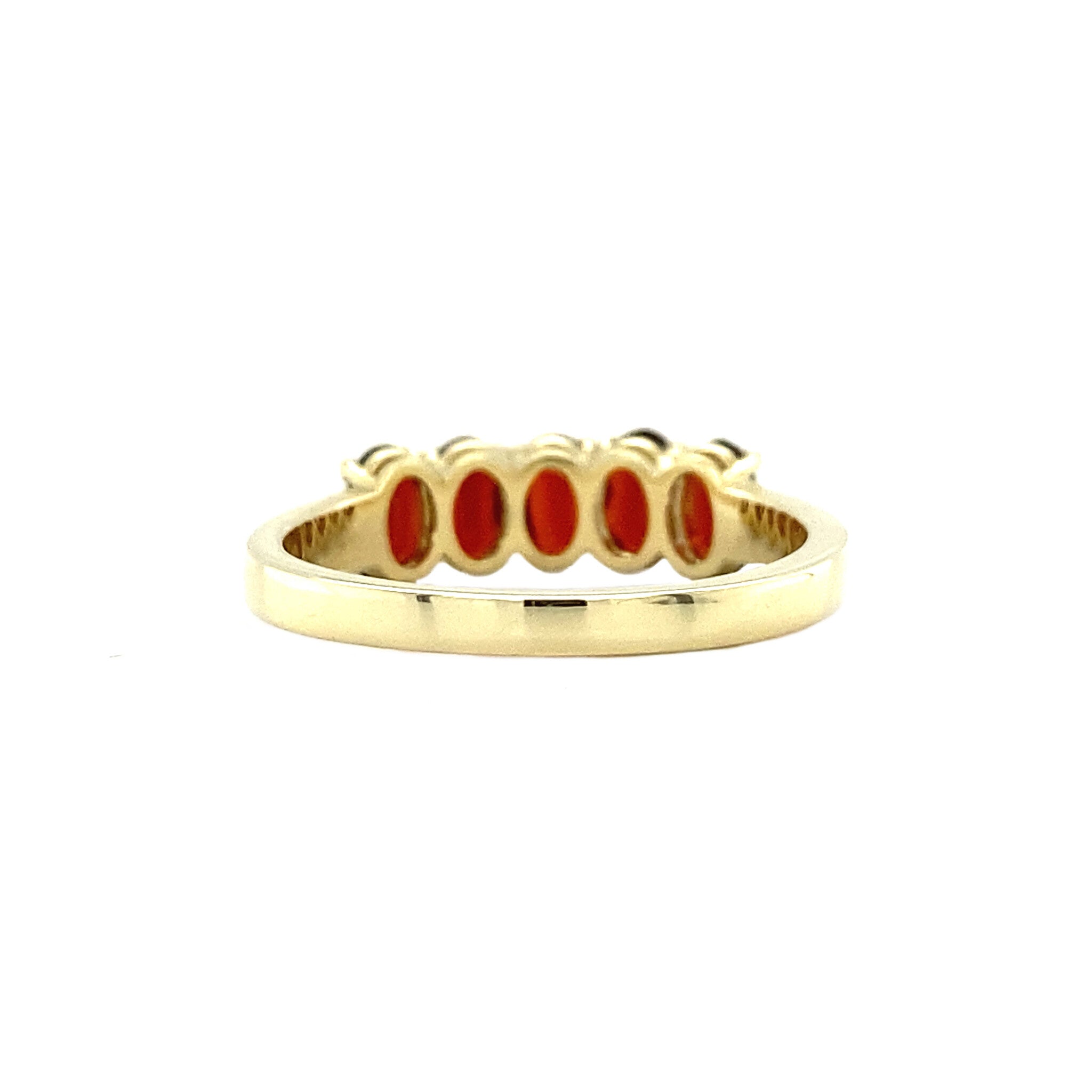 Josephine ring 14 kt - Merlot