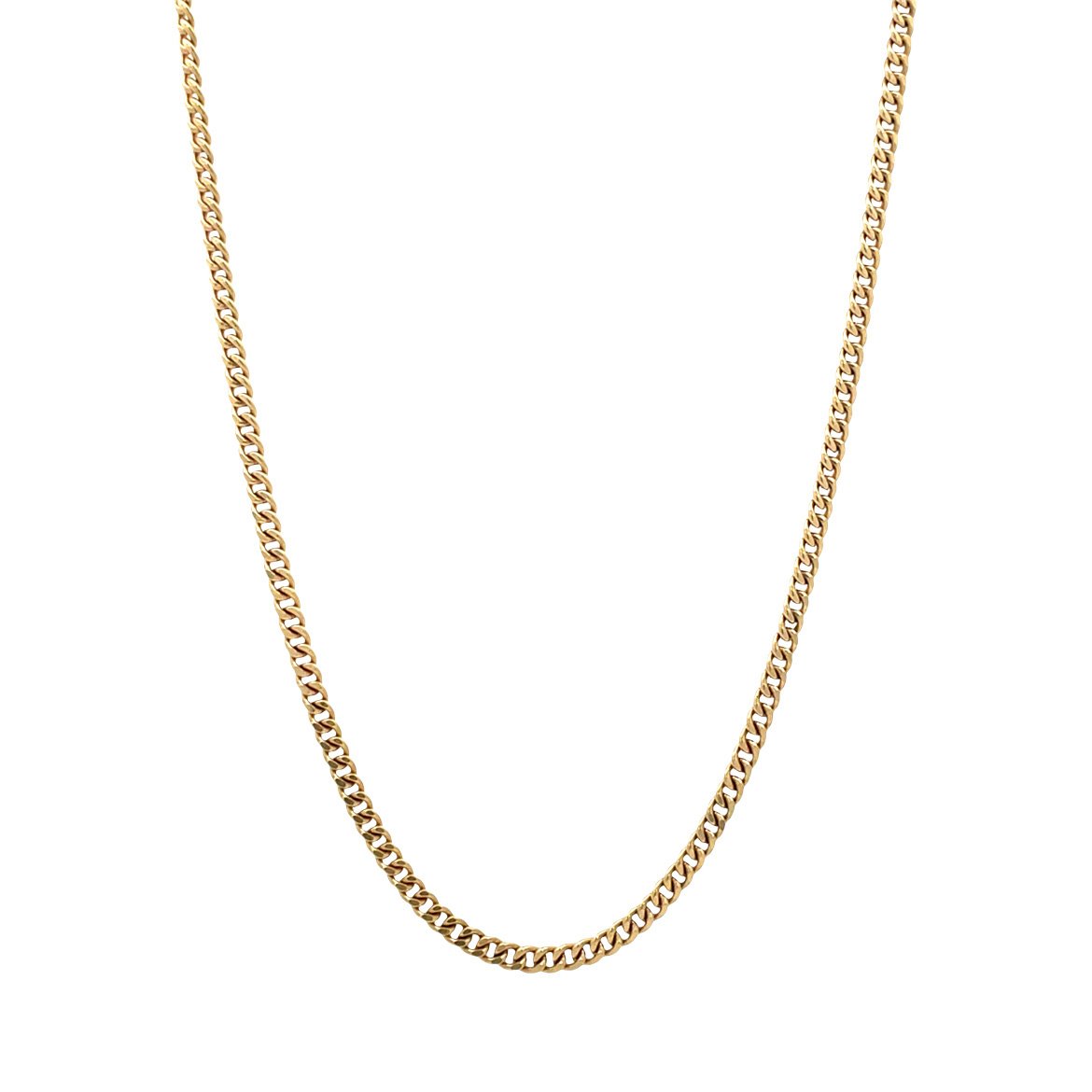 Gouden vintage gourmet collier 14 kt