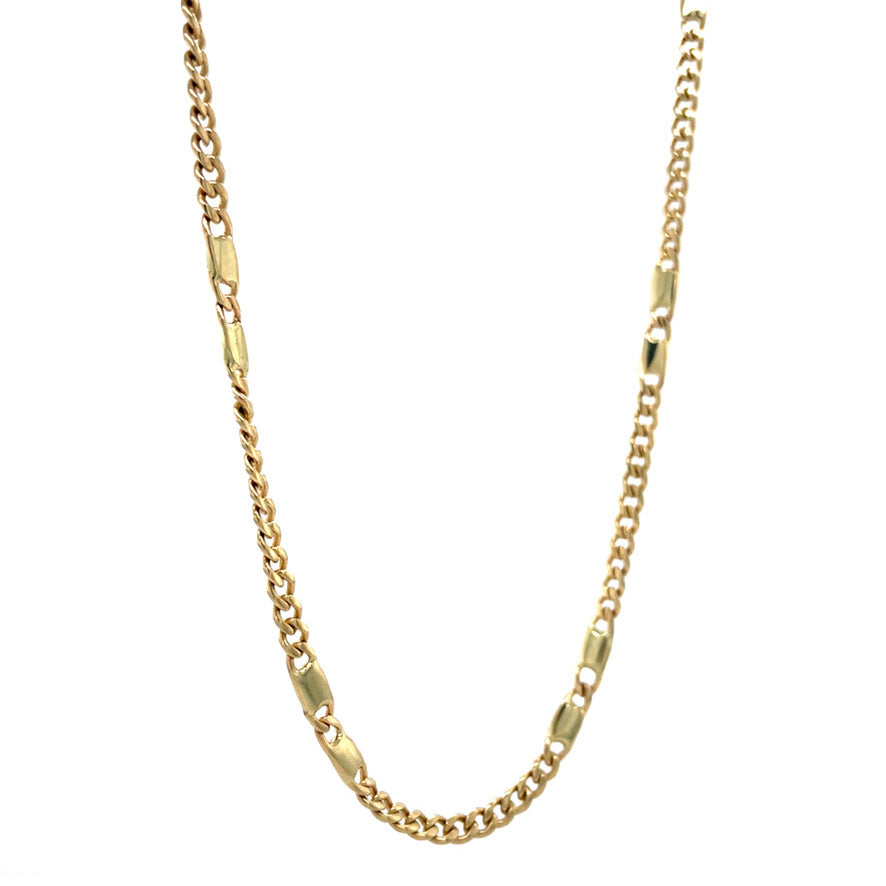 Gouden vintage fantasie collier 14 krt