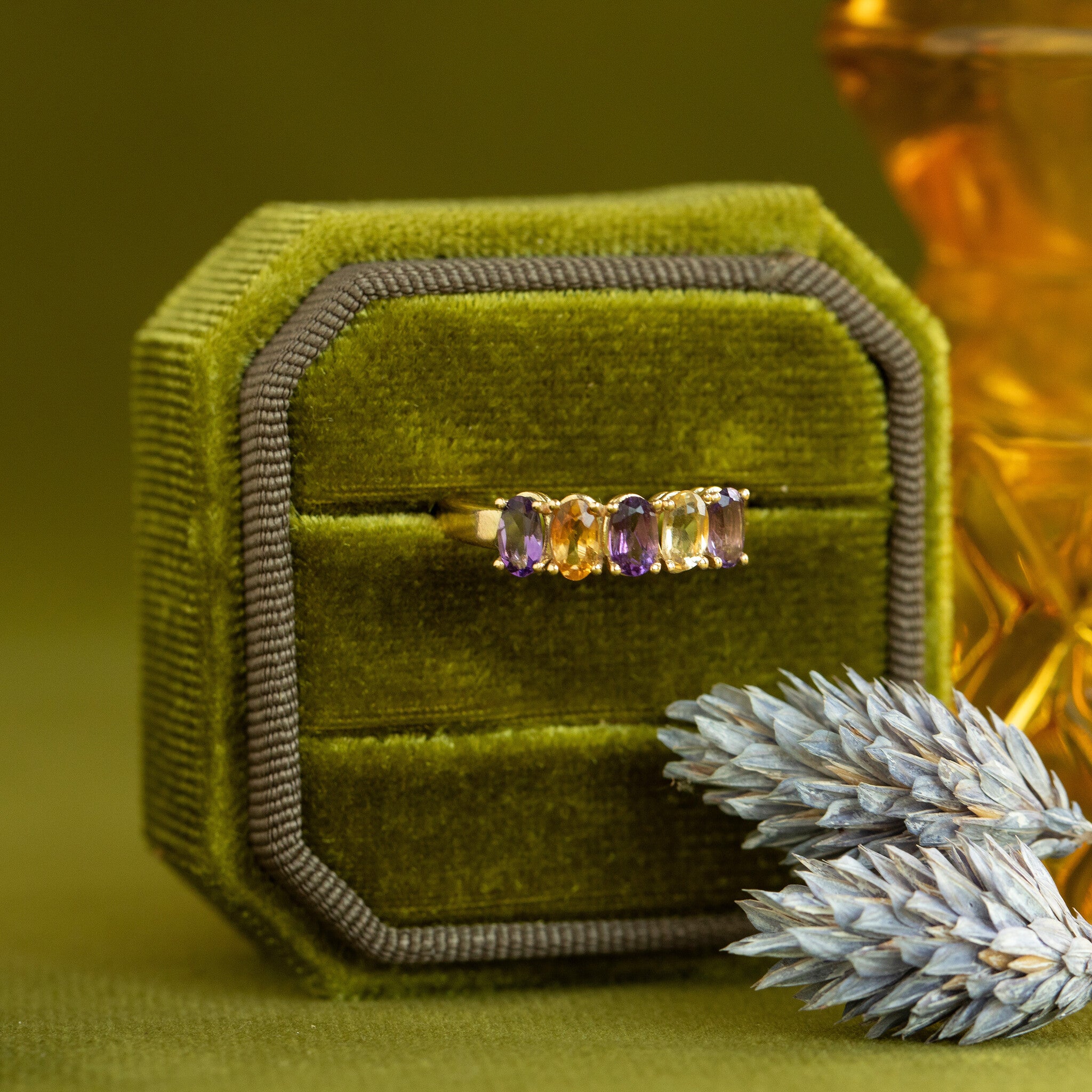 Josephine ring 14 krt - Pansy