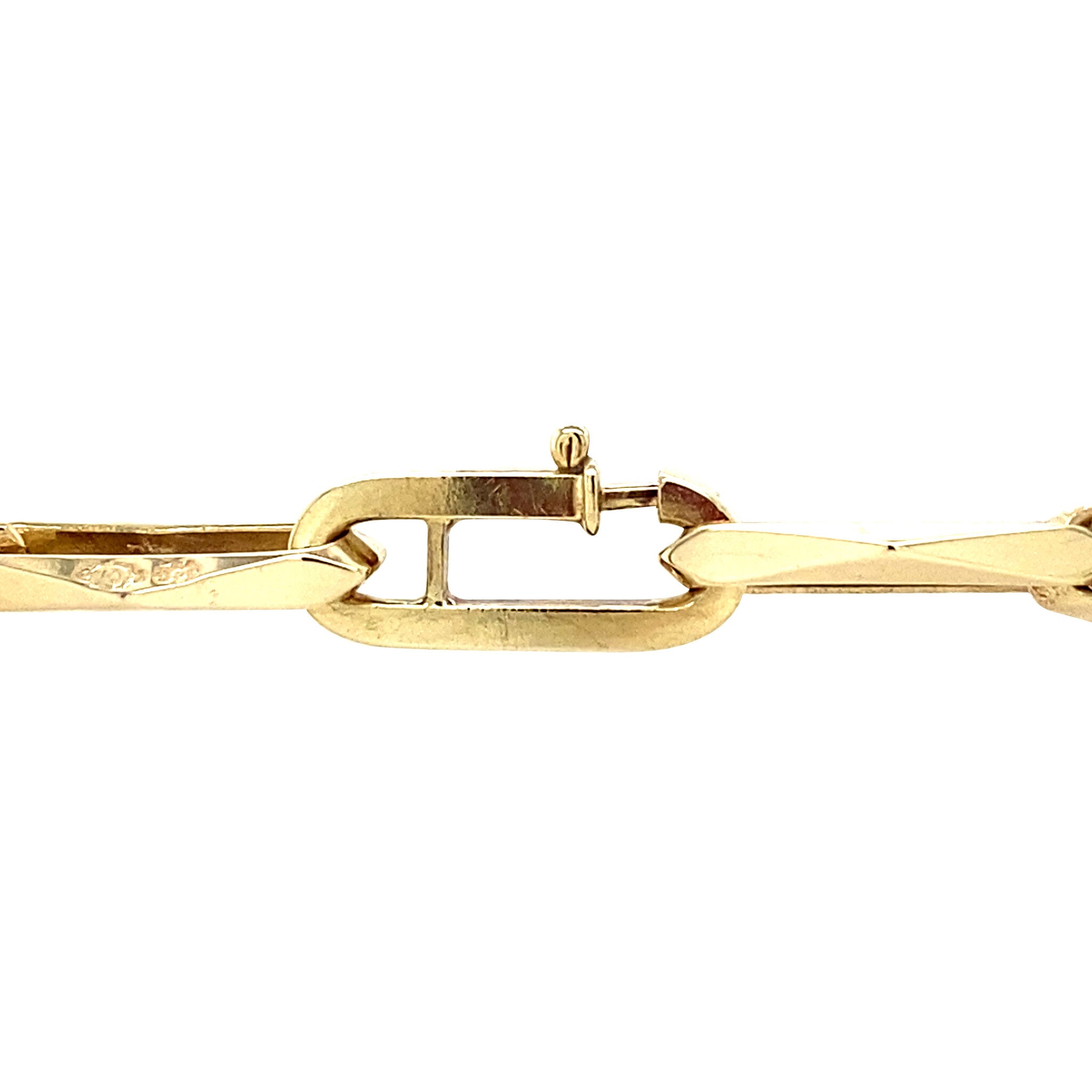 Gouden vintage closed for ever armband 14 krt