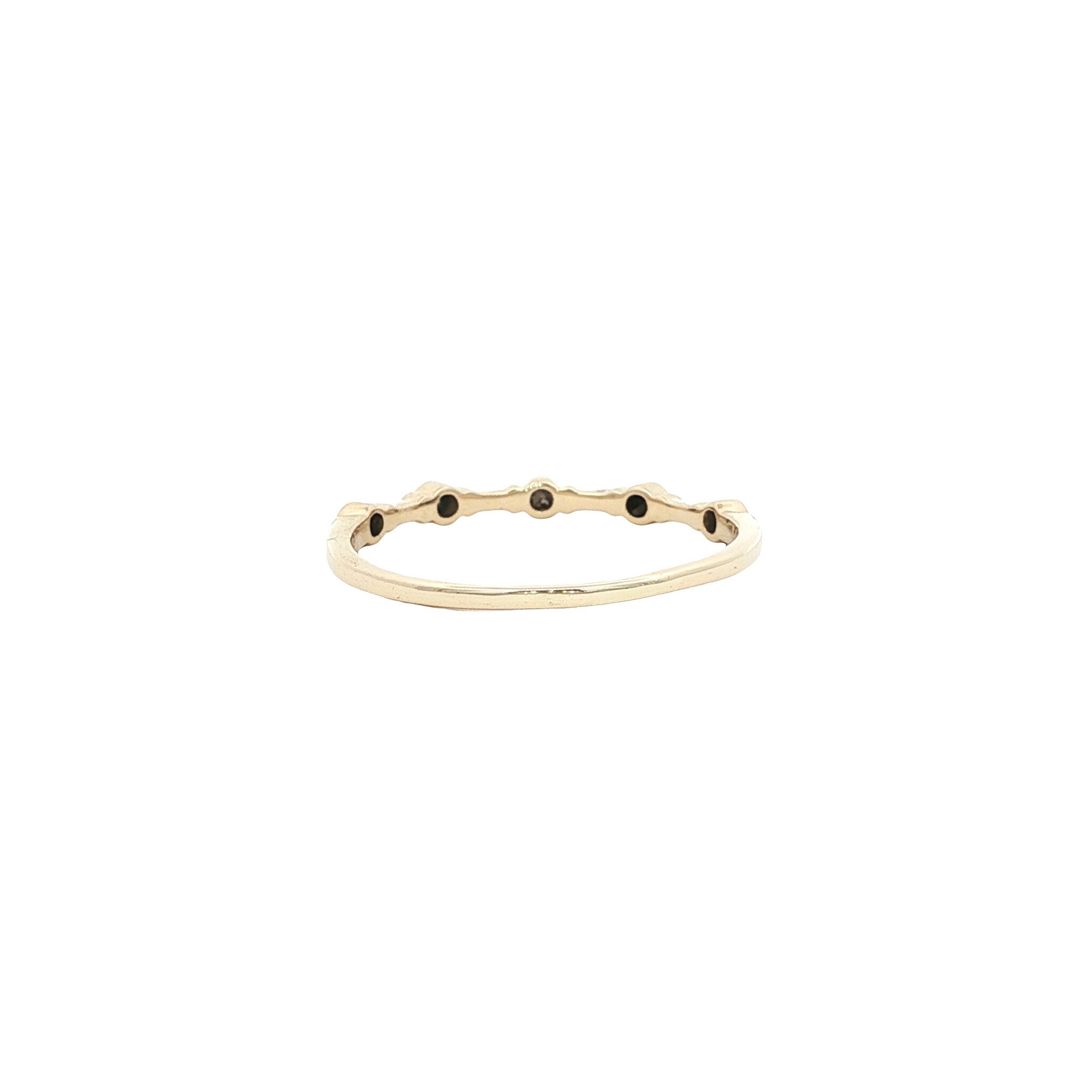 Gouden vintage ring met diamant 14 kt