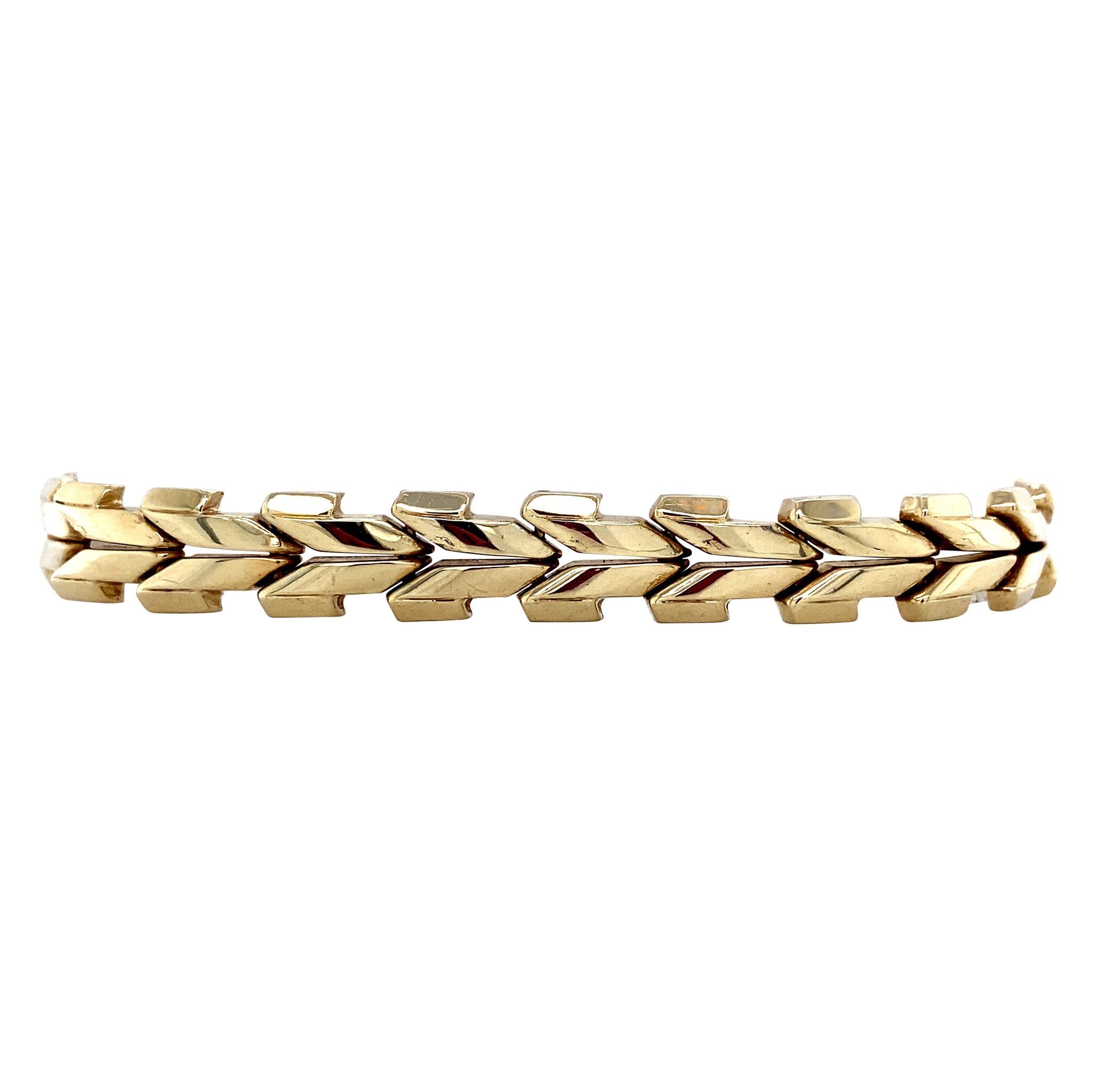 14 kt gold vintage fantasy bracelet