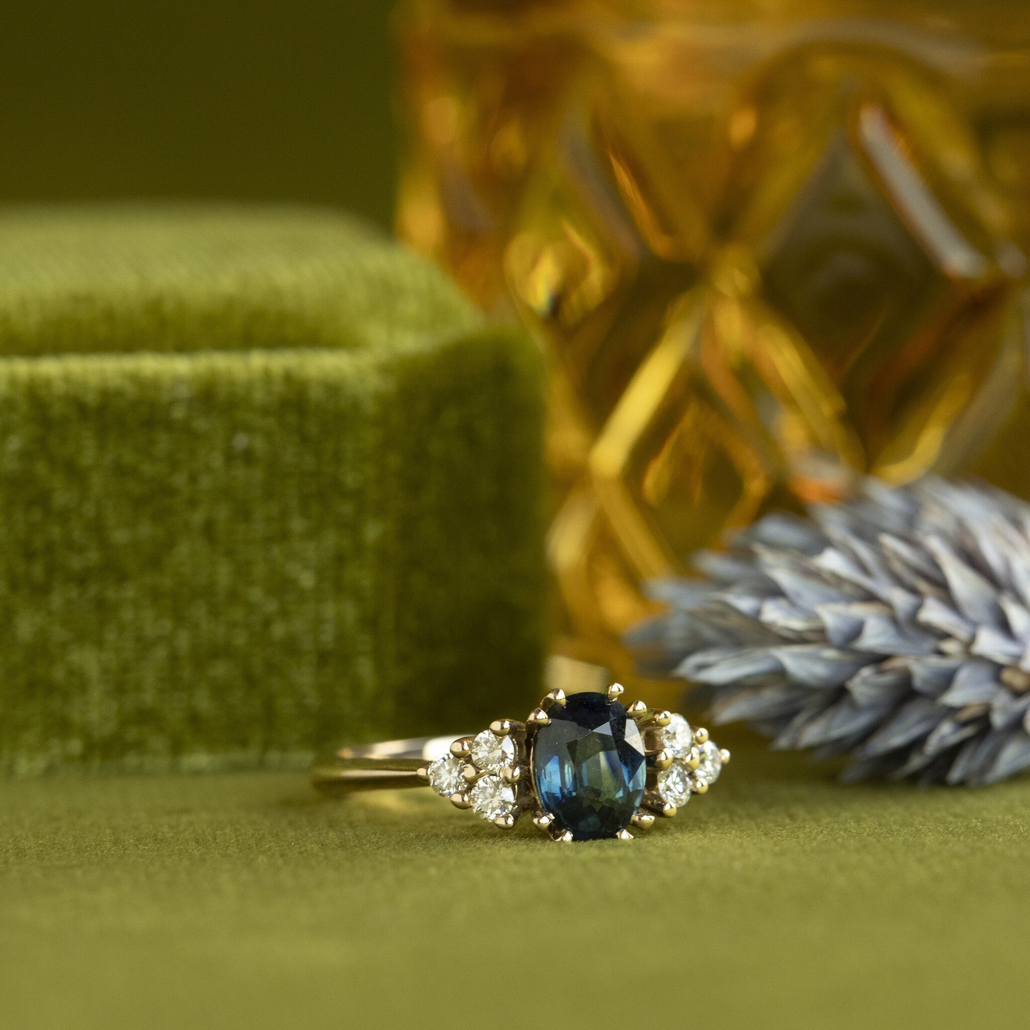 Audrey ring 14 krt - Sapphire