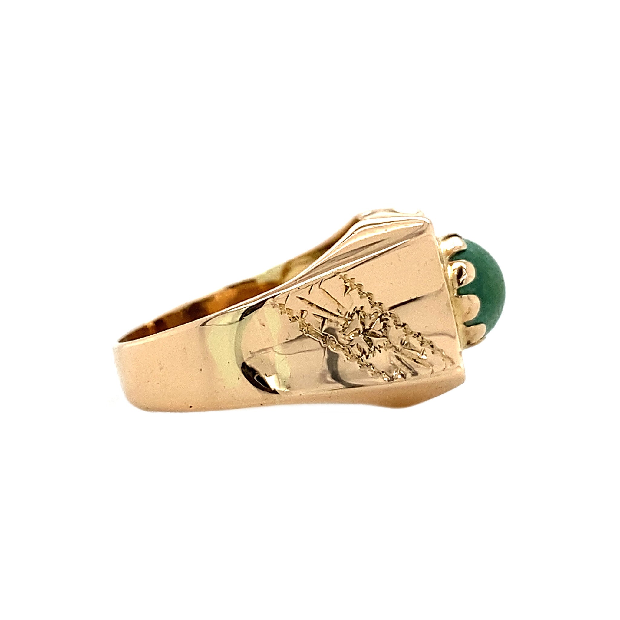 18 kt gold ring with turquoise