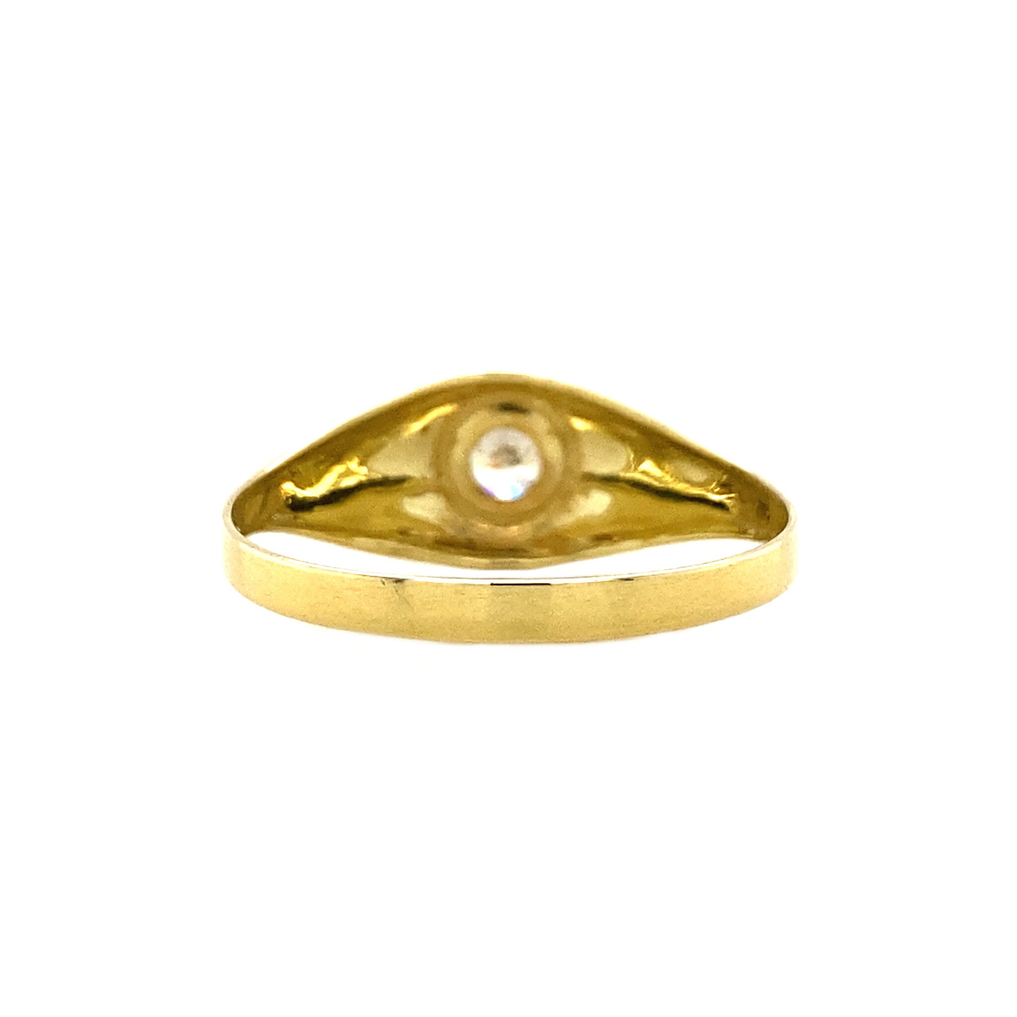 Ring met zirkonia 8 krt