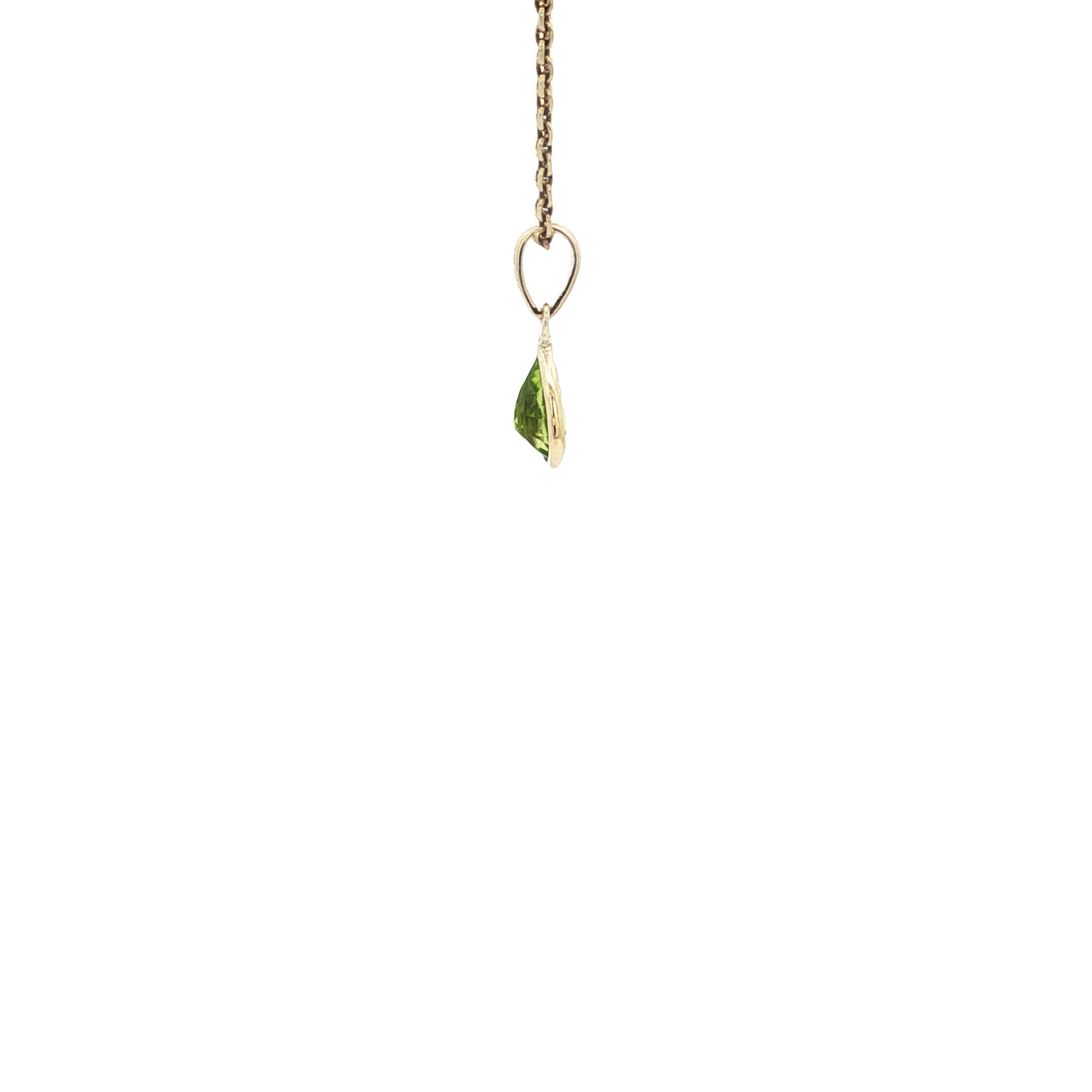 Pendant with peridot 9 kt