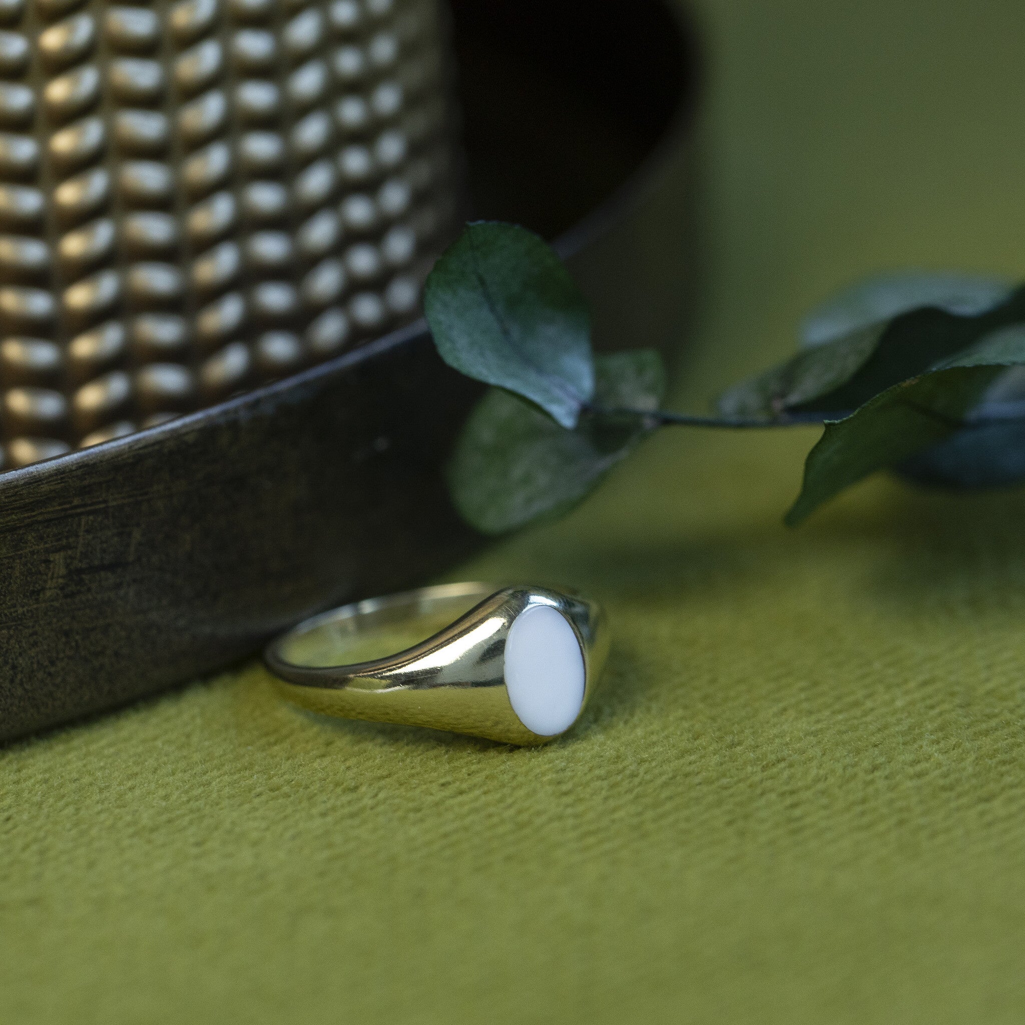 Twiggy ring xxs 14 krt - Cloudy Sky