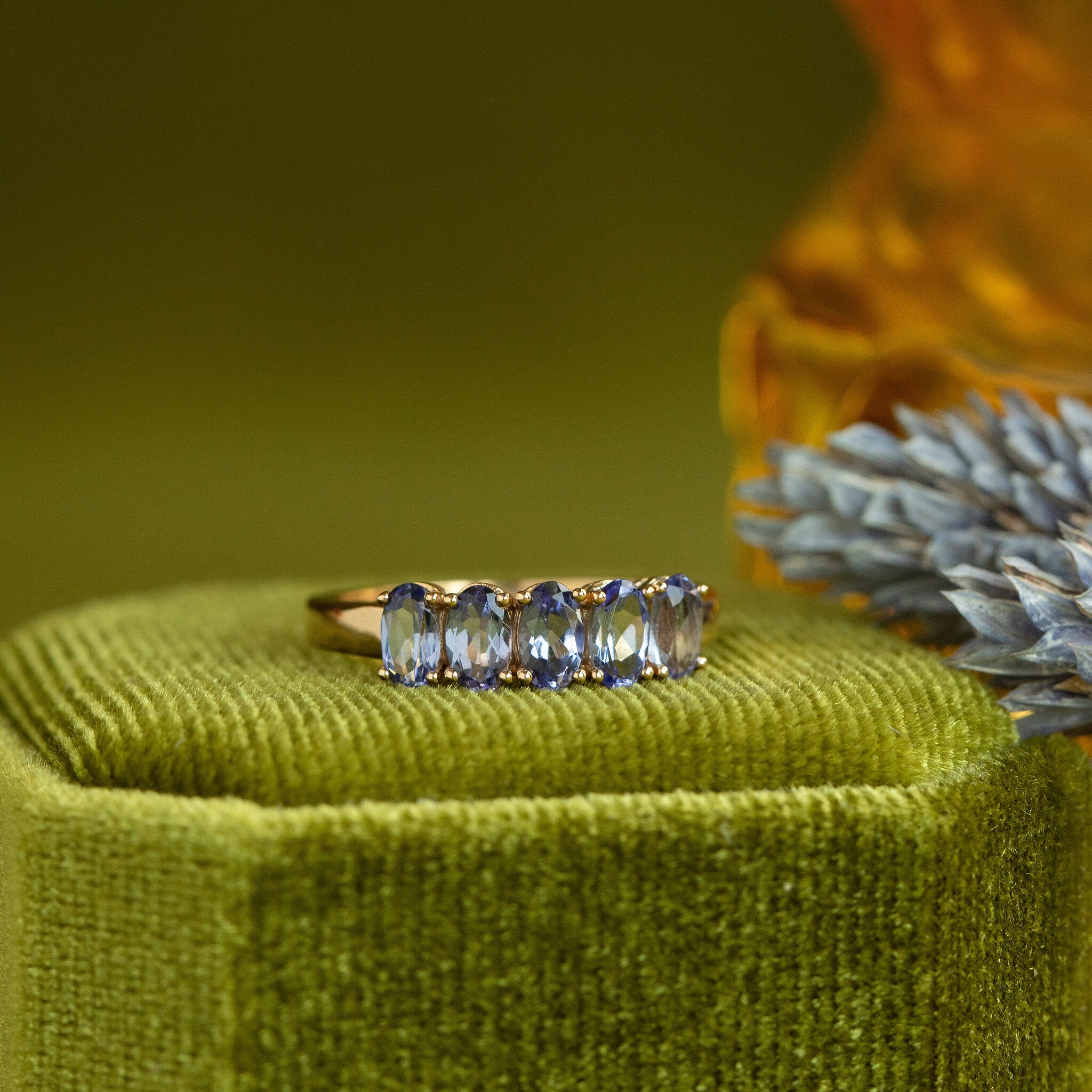 Josephine ring 14 krt - Tanzanite