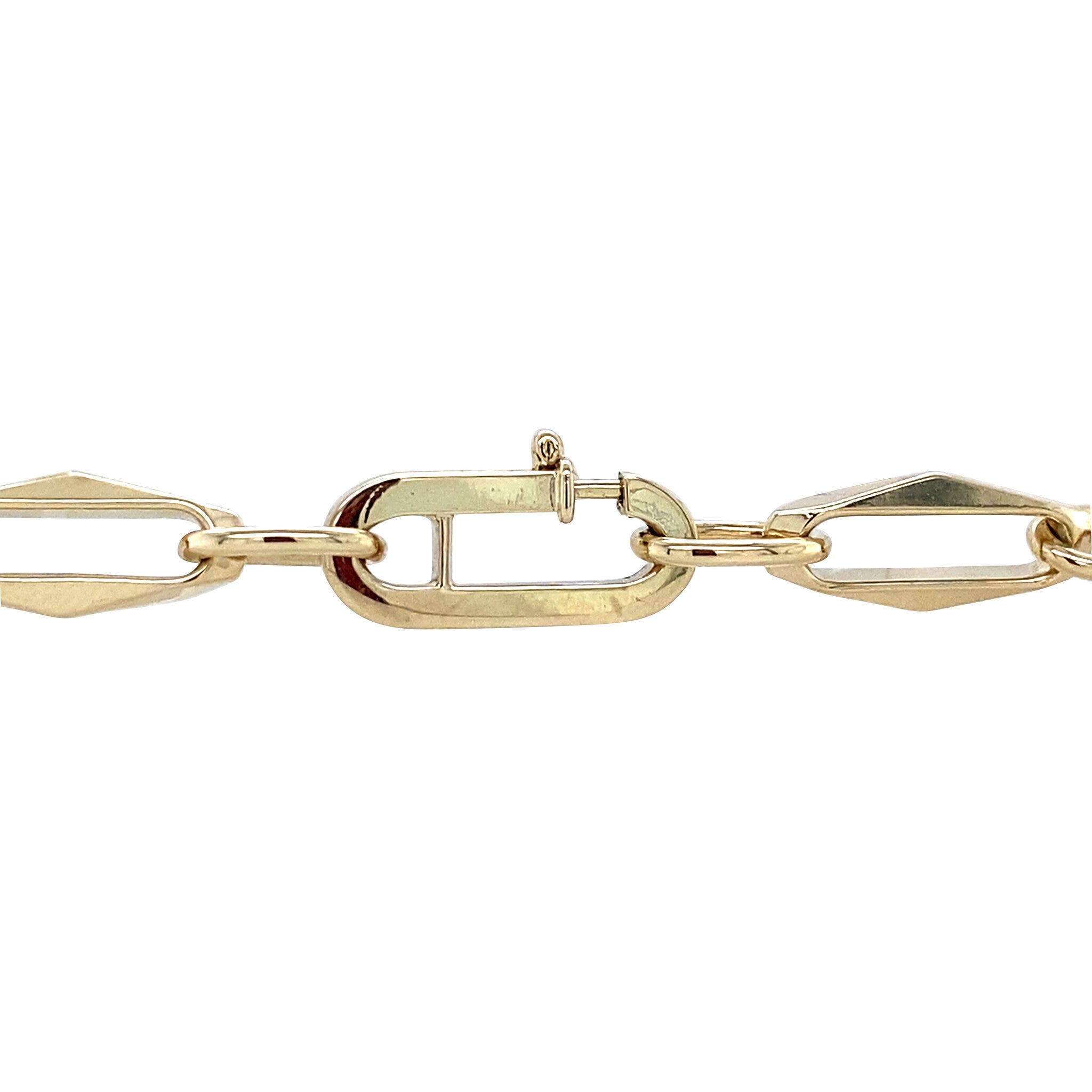 Gouden vintage closed forever armband 14 krt