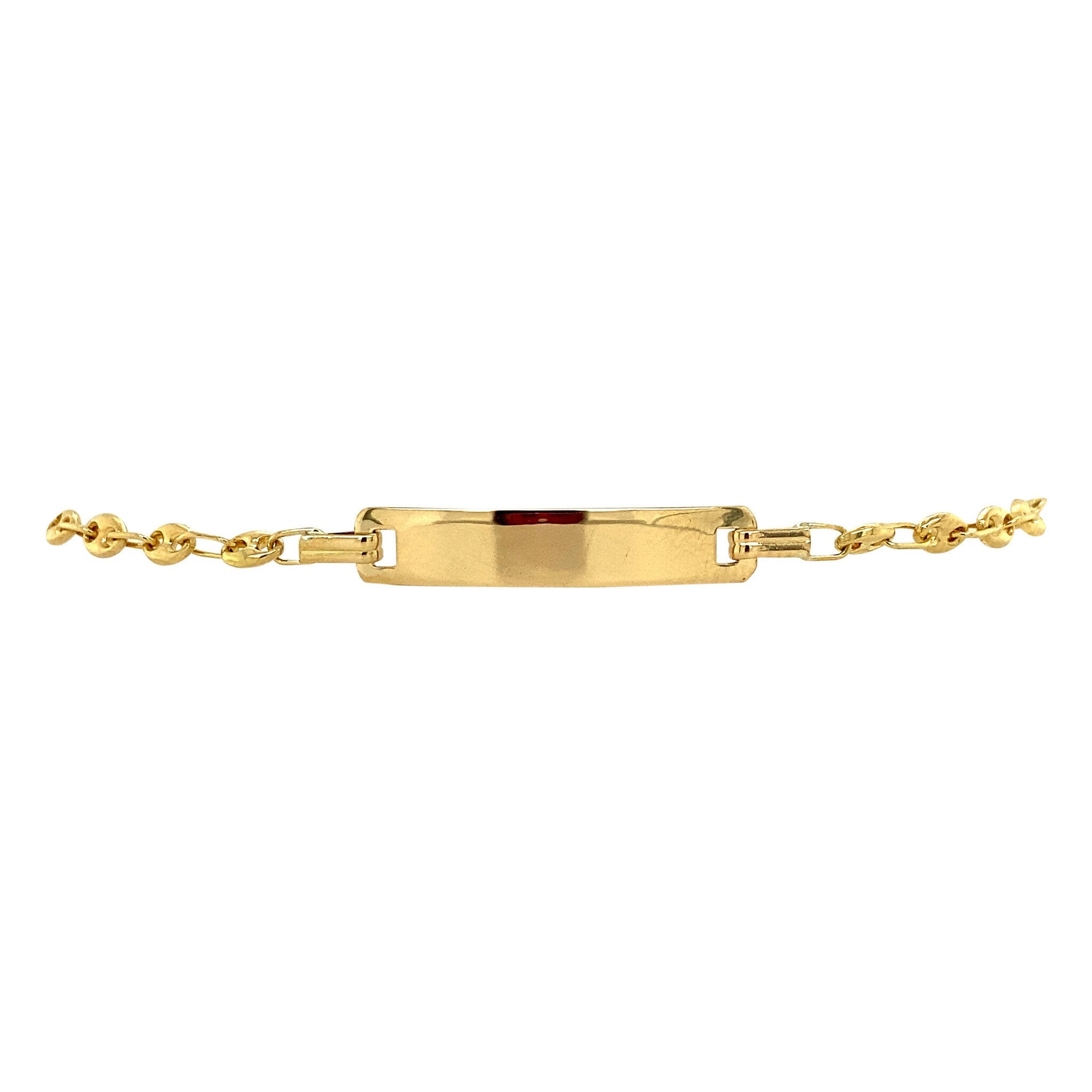Gold bracelet fantasy 18 cm 18 krt