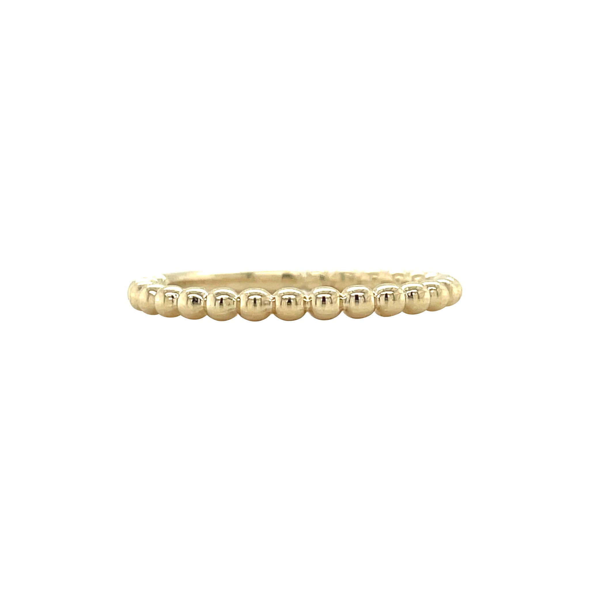 Gouden vintage bolletjes ring 14 kt