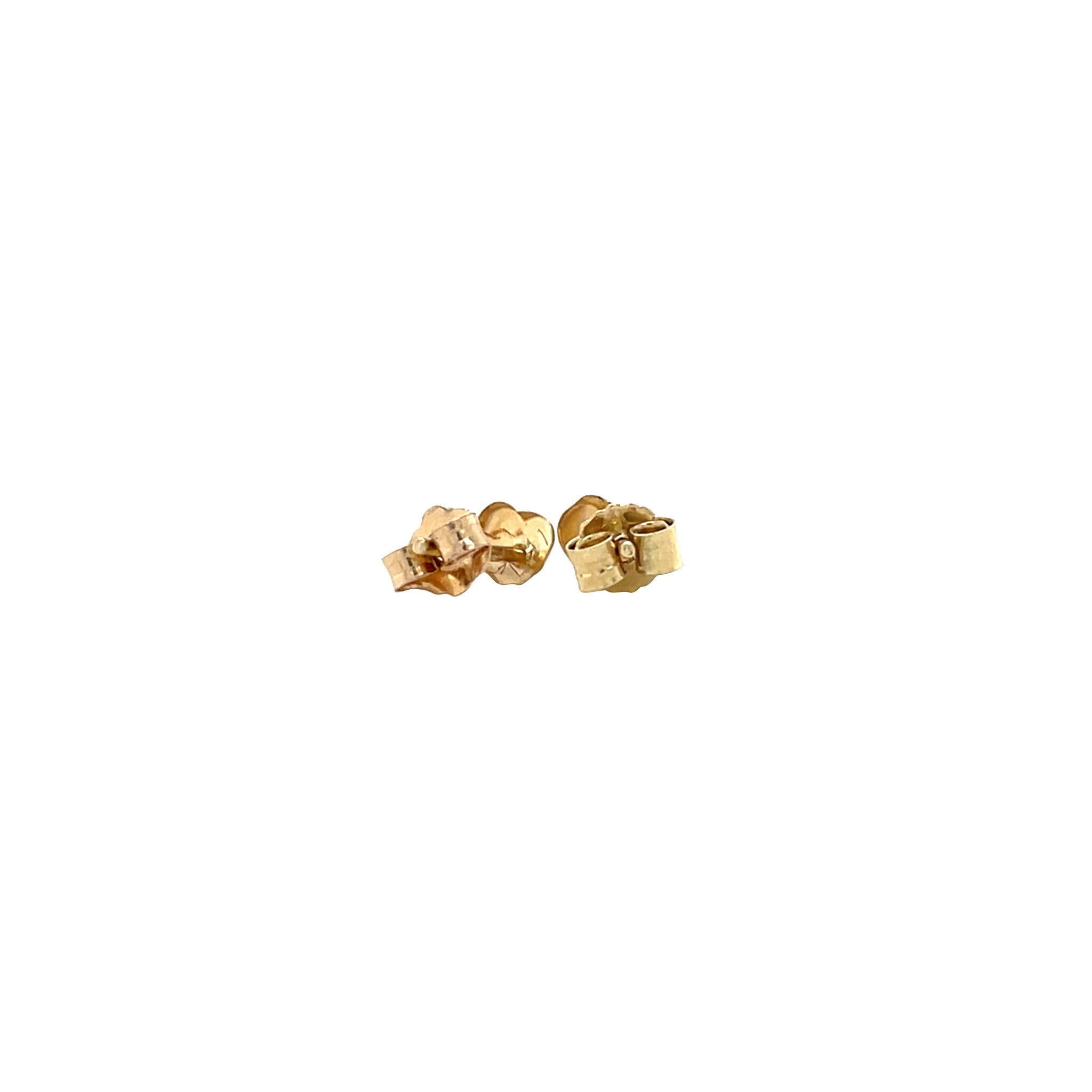 14 kt gold heart stud earrings