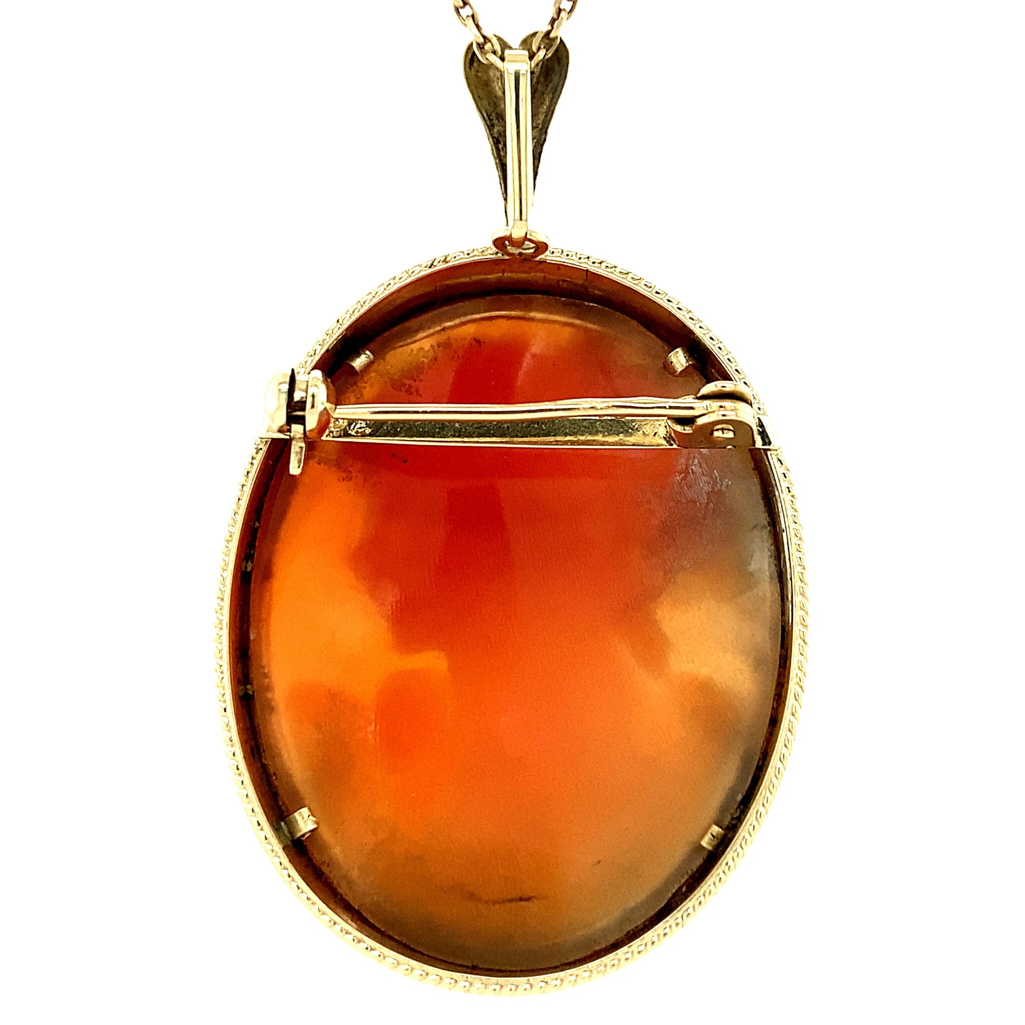 Gouden hanger met camee 14 krt