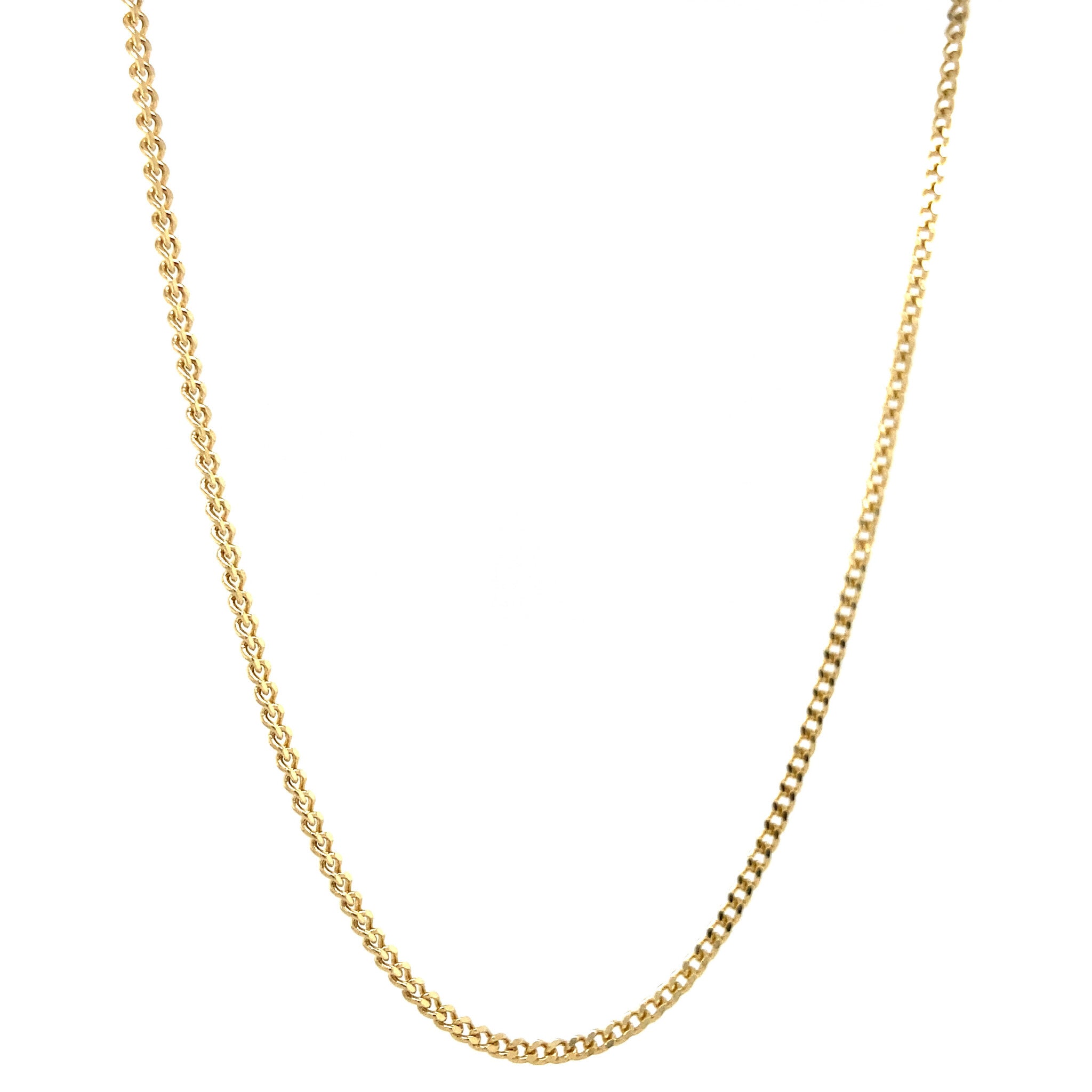 Gouden gourmet lengtecollier 14 krt