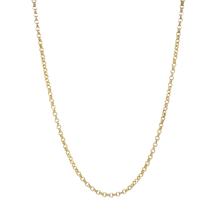 Gouden vintage jasseron collier 14 kt