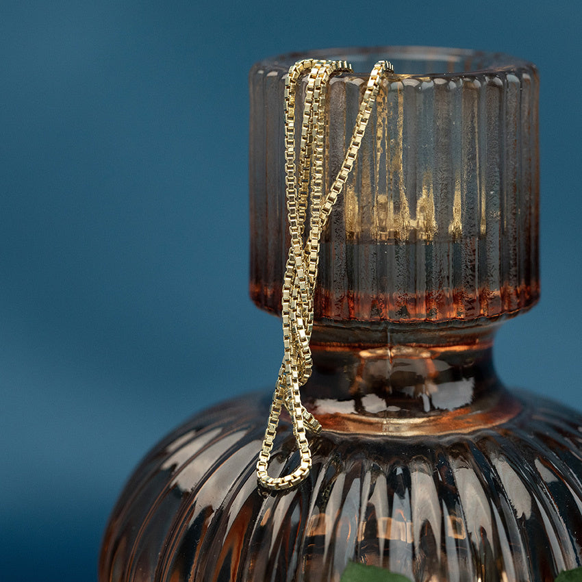 Gouden vintage venetiaan collier 14 kt