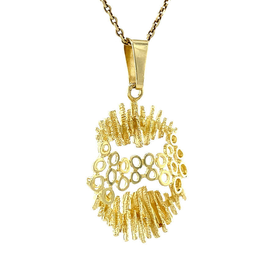 Gouden hanger fantasie 14 krt