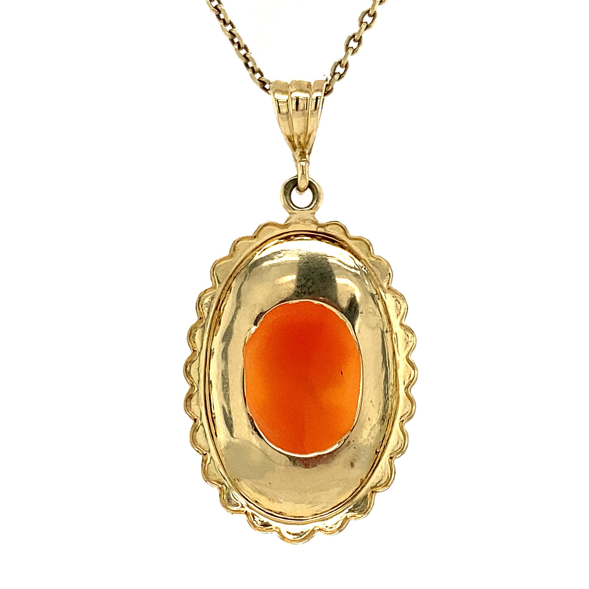 Gouden hanger met camee 14 krt