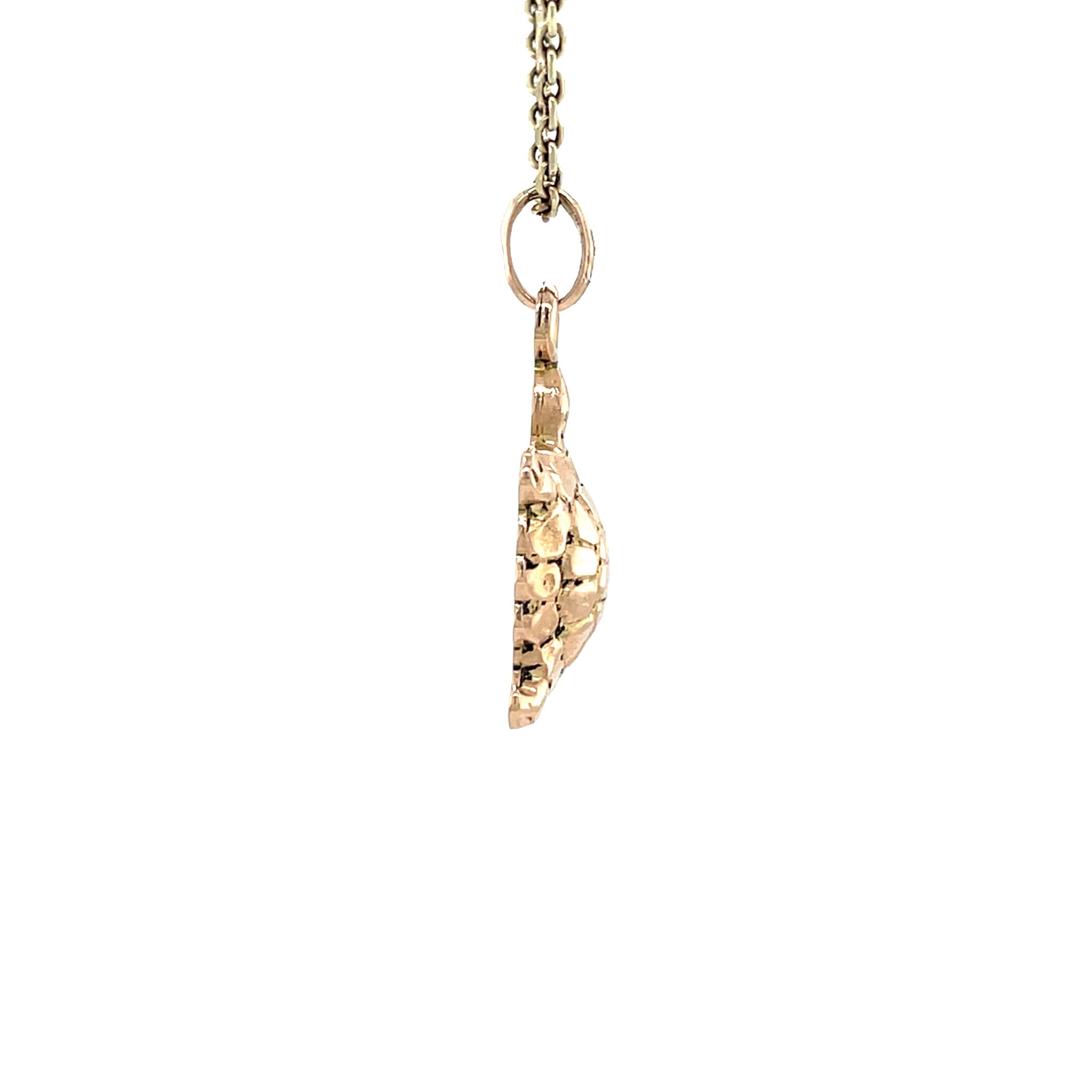 Gouden vintage schildpad hanger 14 krt