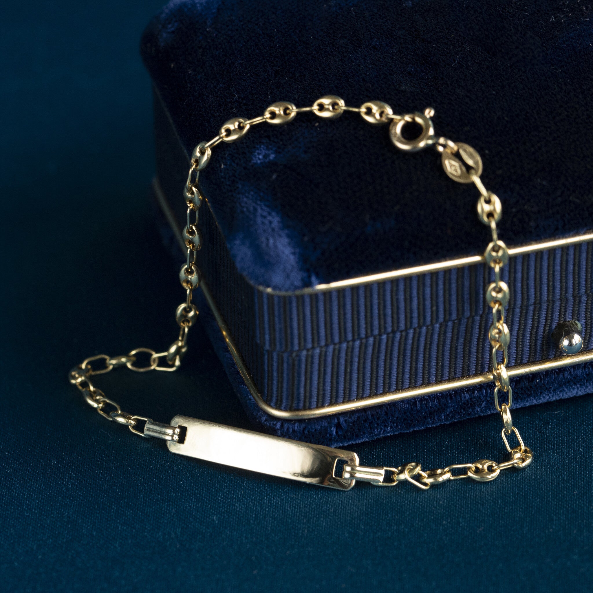 Gold bracelet fantasy 18 cm 18 krt