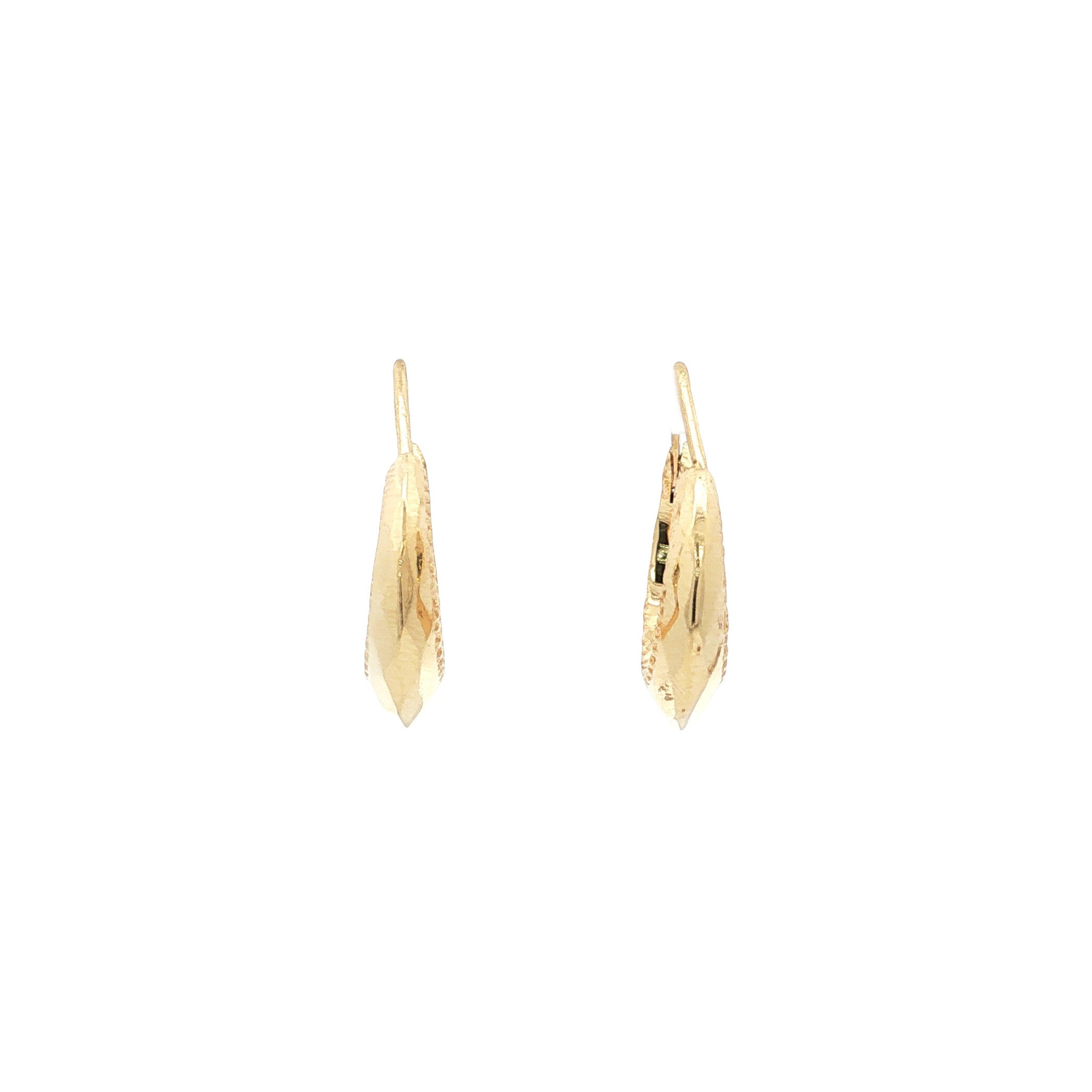 Golden vintage fantasy earrings 14 kt