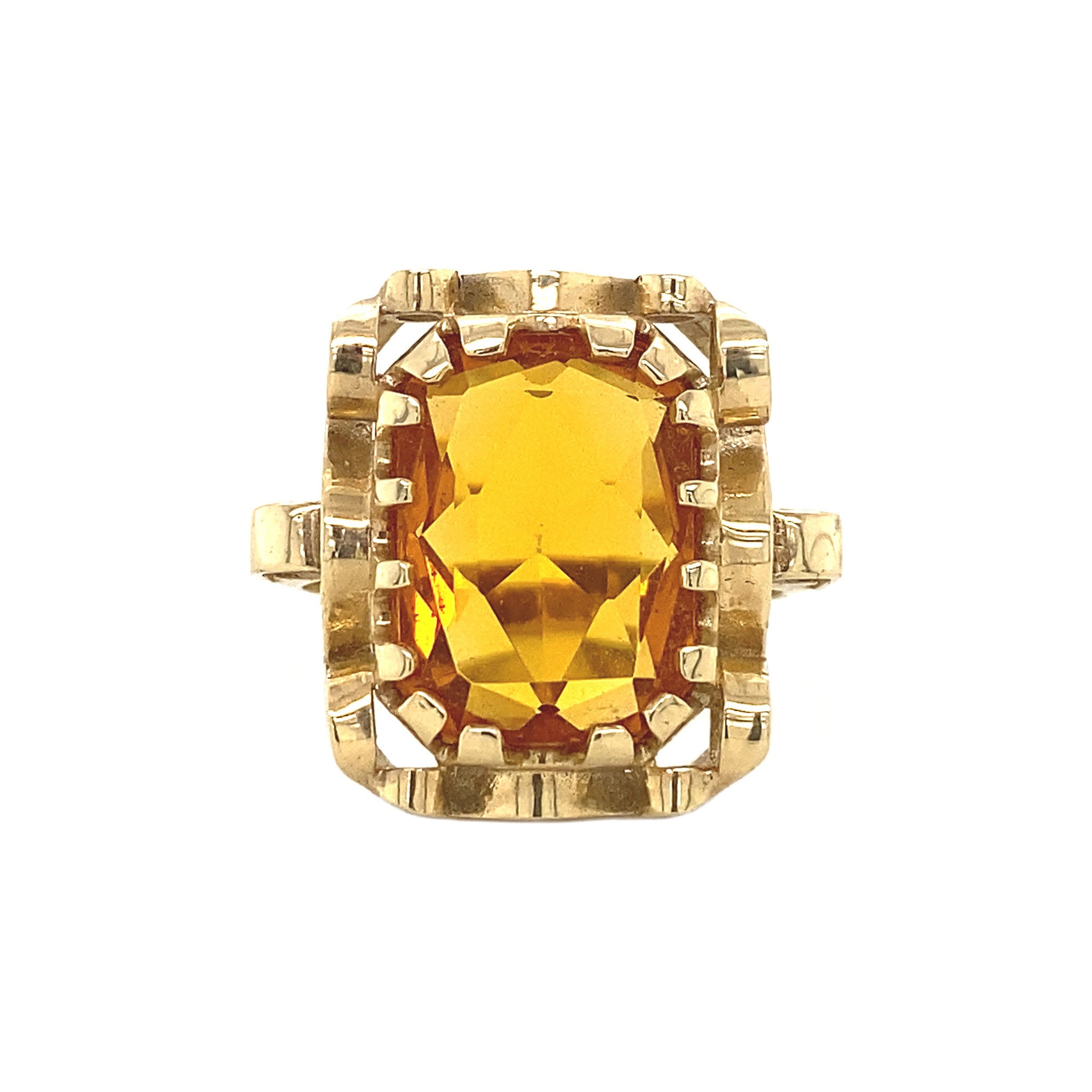 Queen's ring 14 krt - Golden Hour