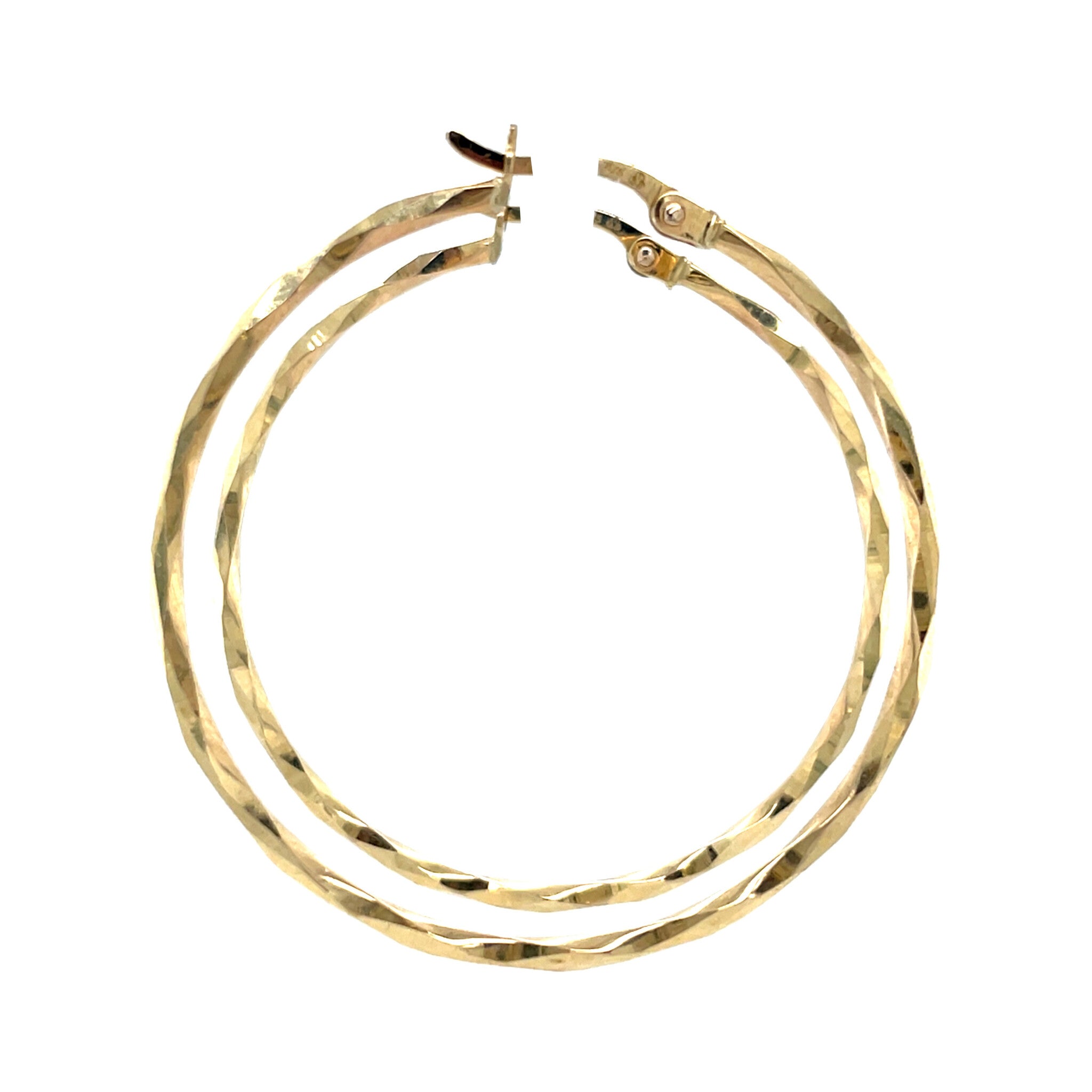 Fantasy hoop earrings 9 ct