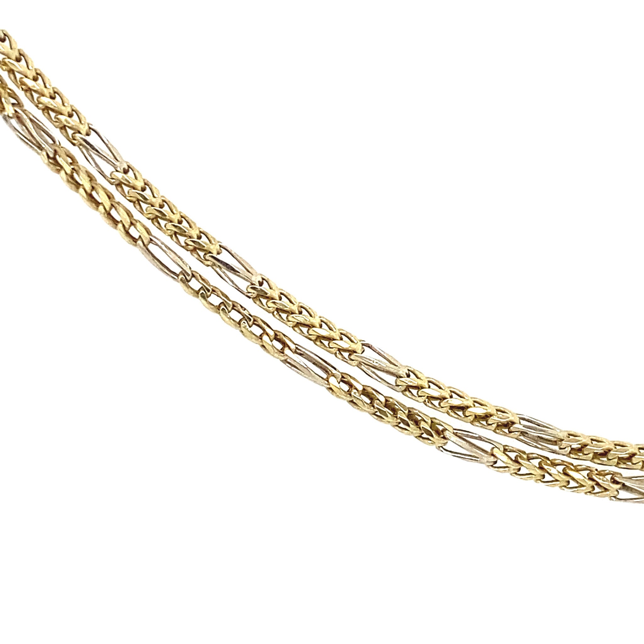 Gold fantasy necklace 14 kt