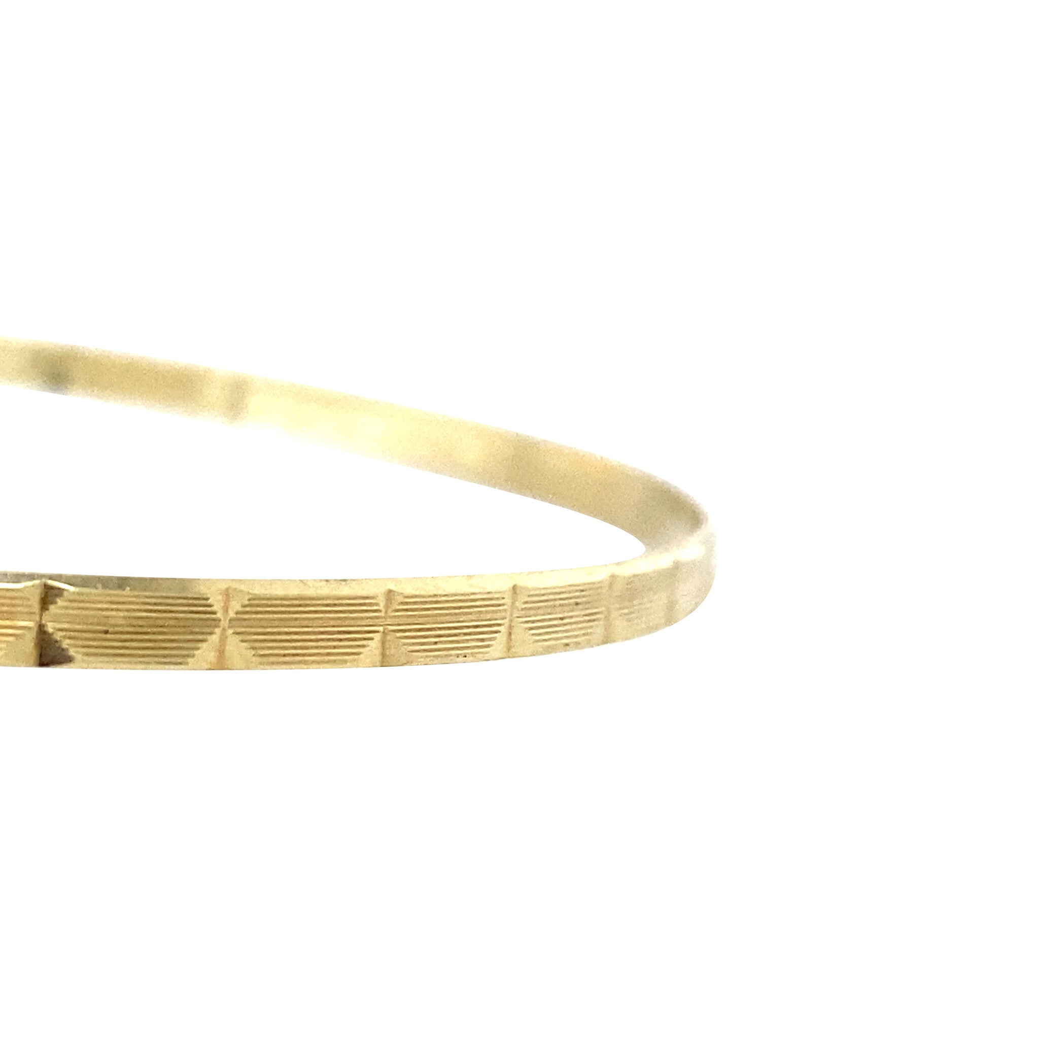 Vintage gold fancy rattle bracelet 14 kt