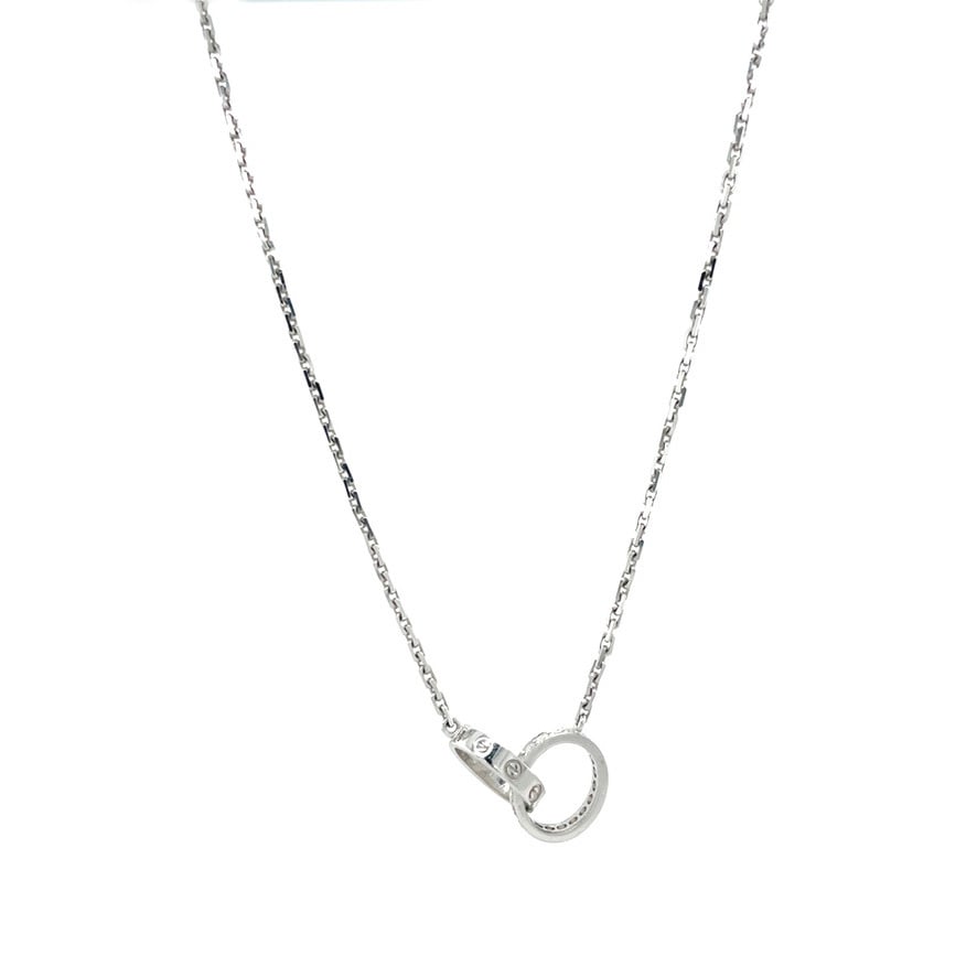 Witgouden Cartier LOVE-hanger collier 18 kt