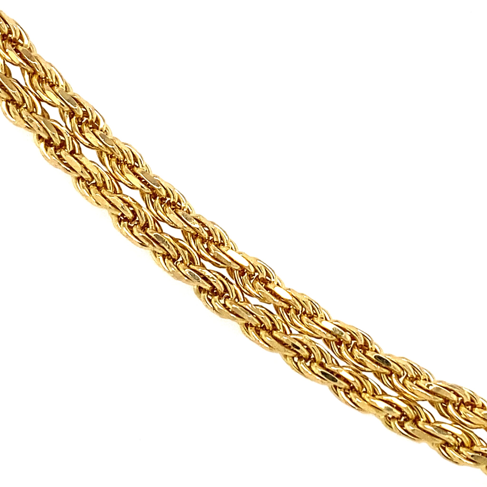 Gouden koord collier 14 krt