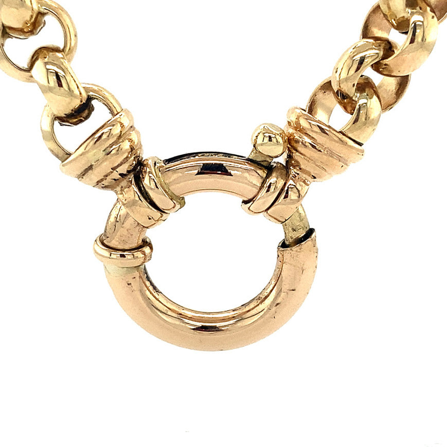 Gouden jasseron collier 14 krt