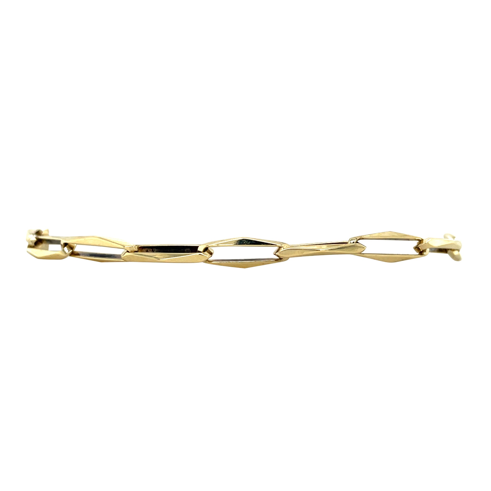 Gouden vintage closed forever armband 14 kt