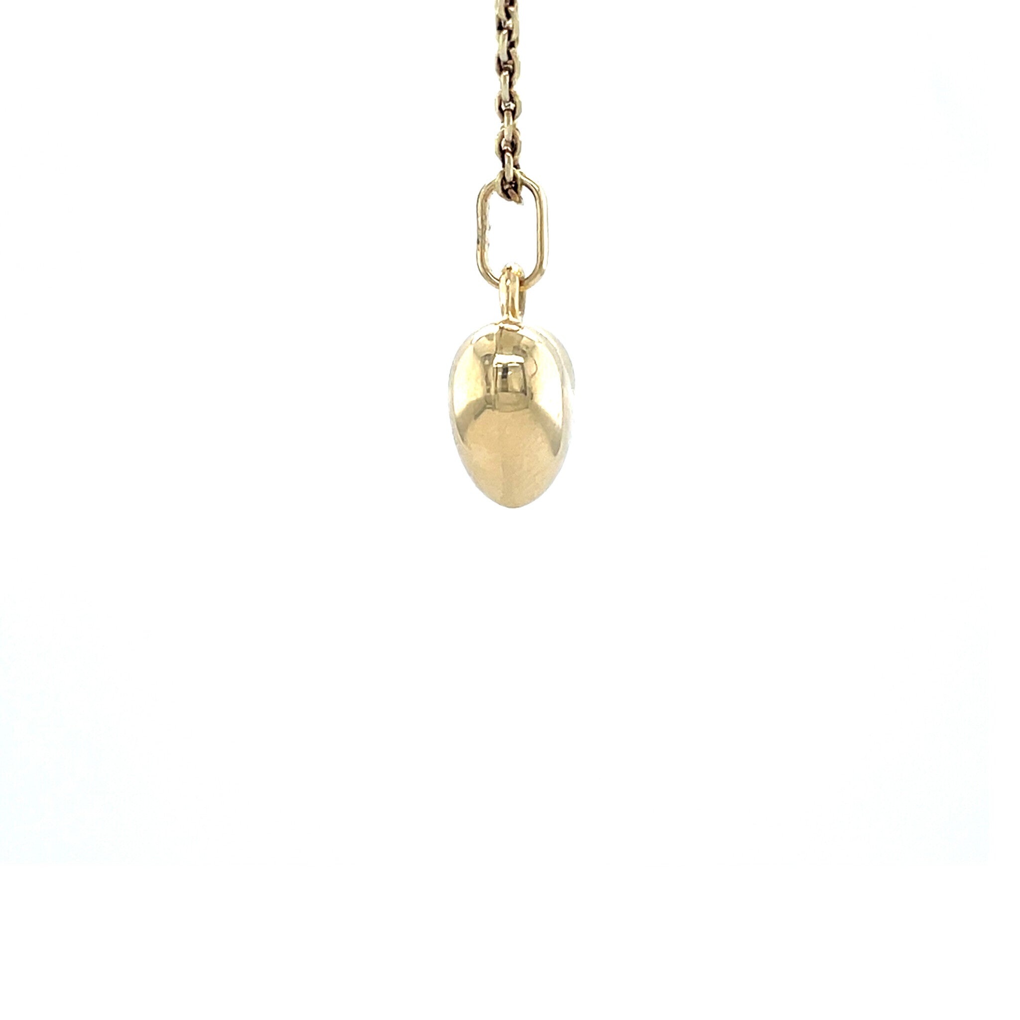 Vintage gold heart pendant 14 krt