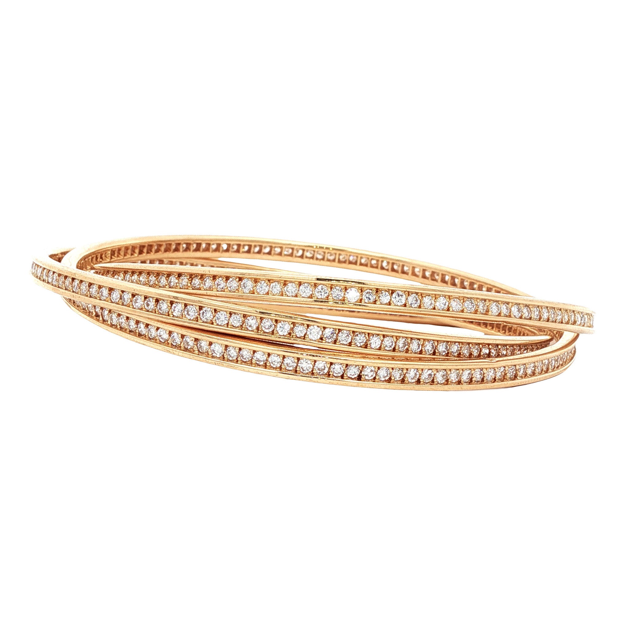 Gouden Cartier Trinity armband met diamant 18 kt