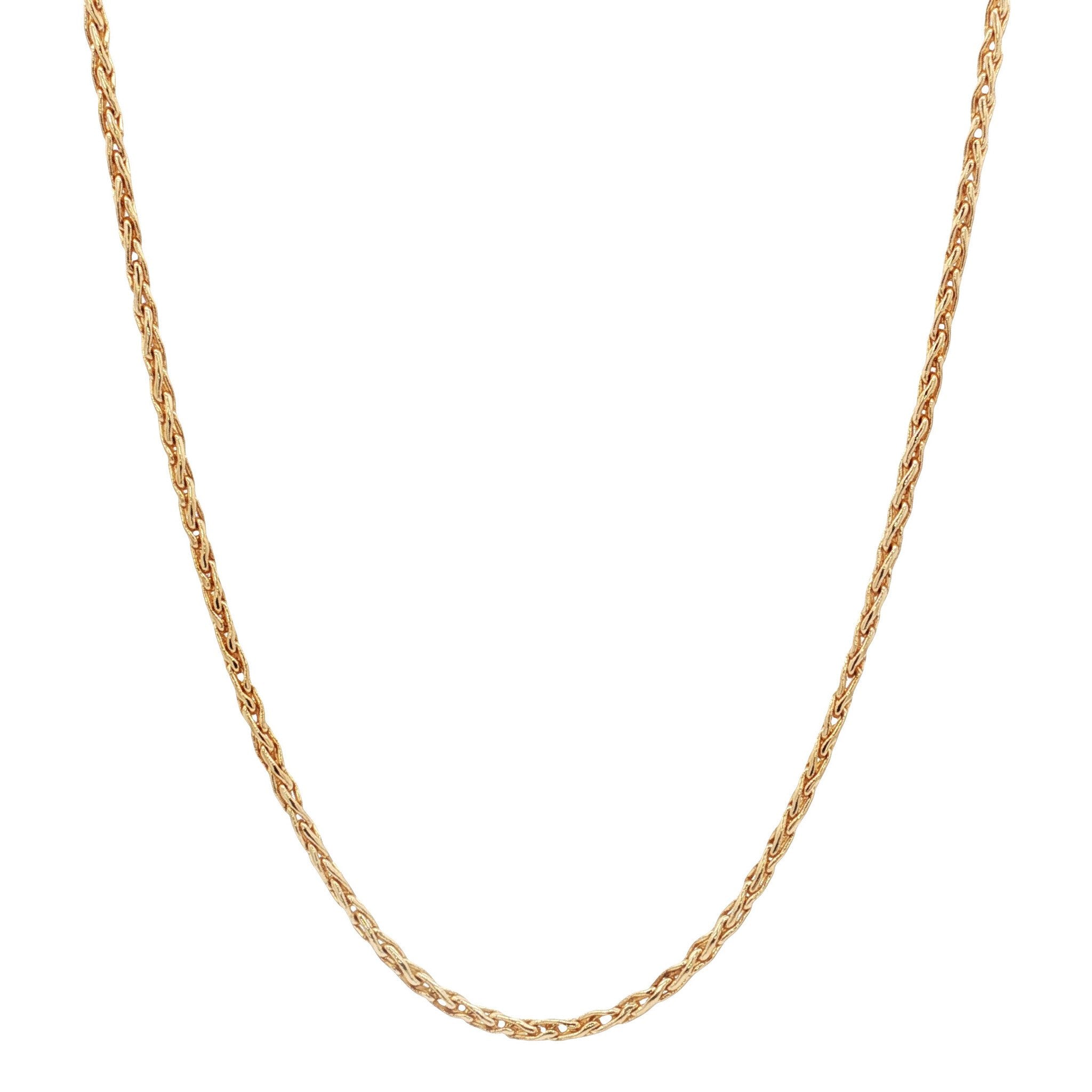 Gouden vintage vossenstaart collier 18 kt