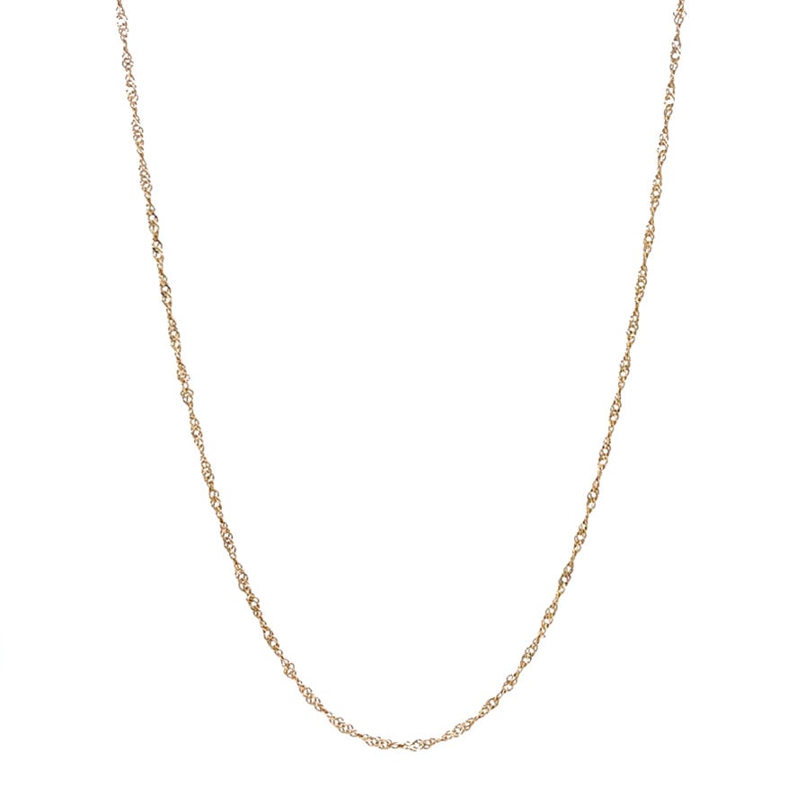 Vintage gold Singapore necklace 14 kt