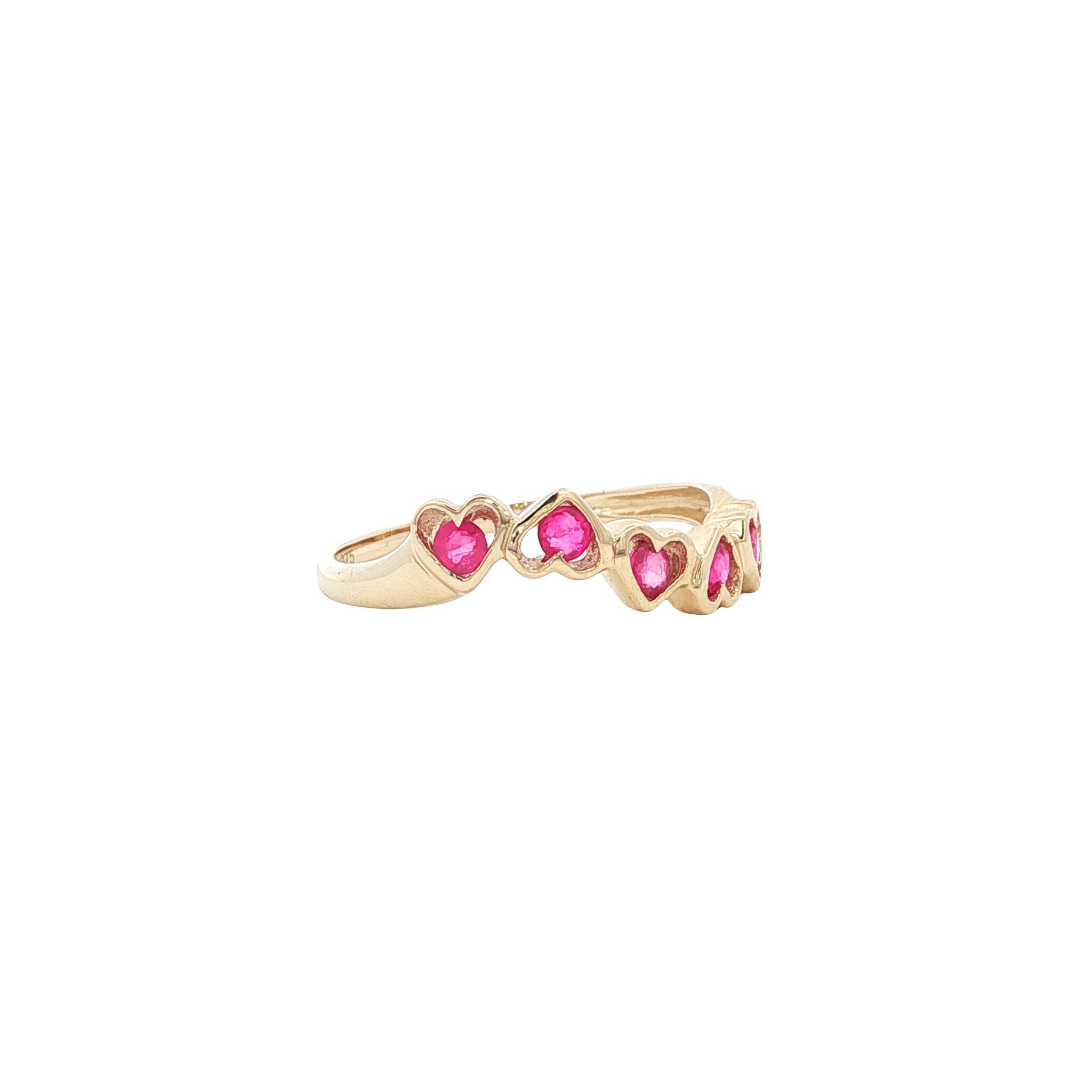 Ring with ruby 9 kt