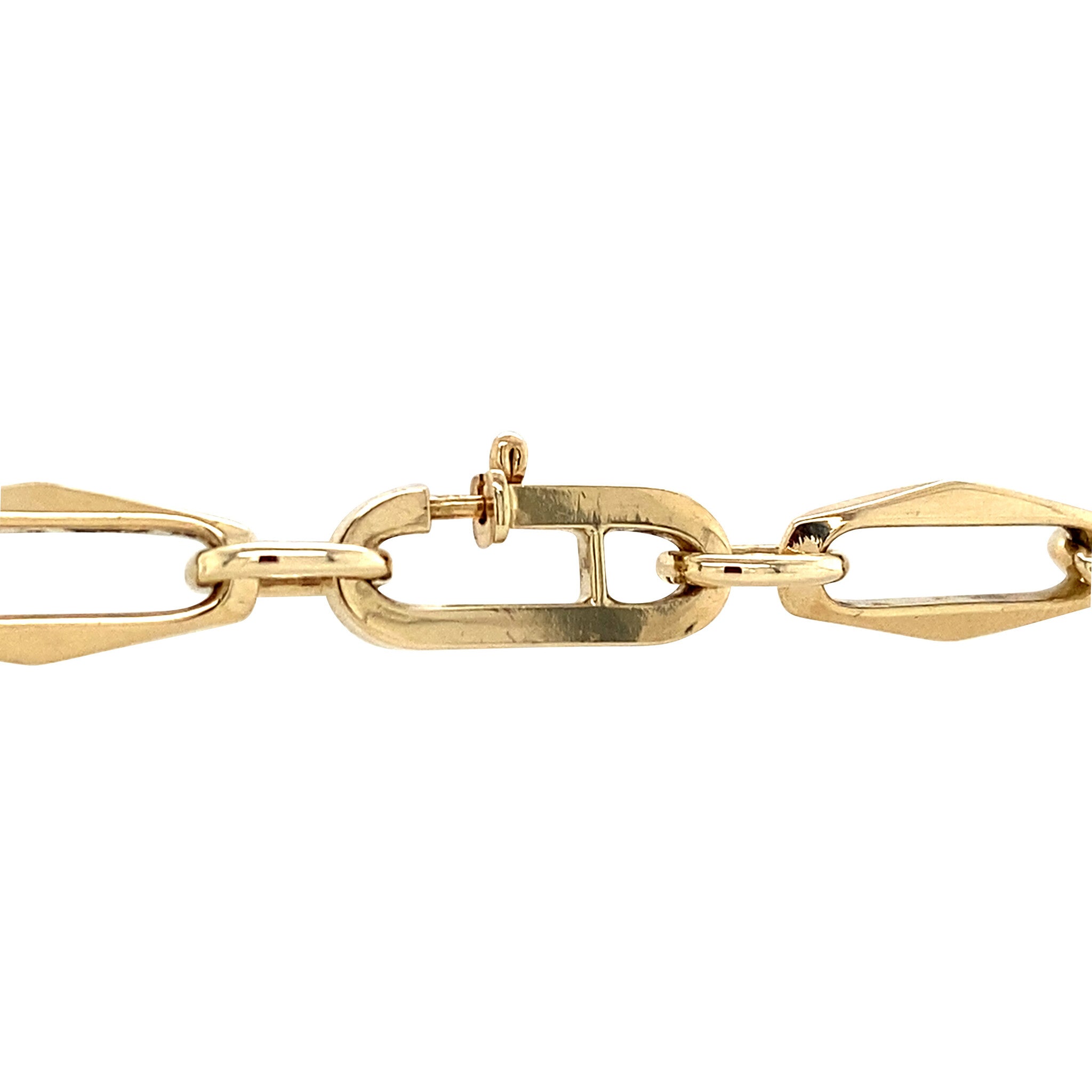 Gouden vintage closed for ever armband 14 krt