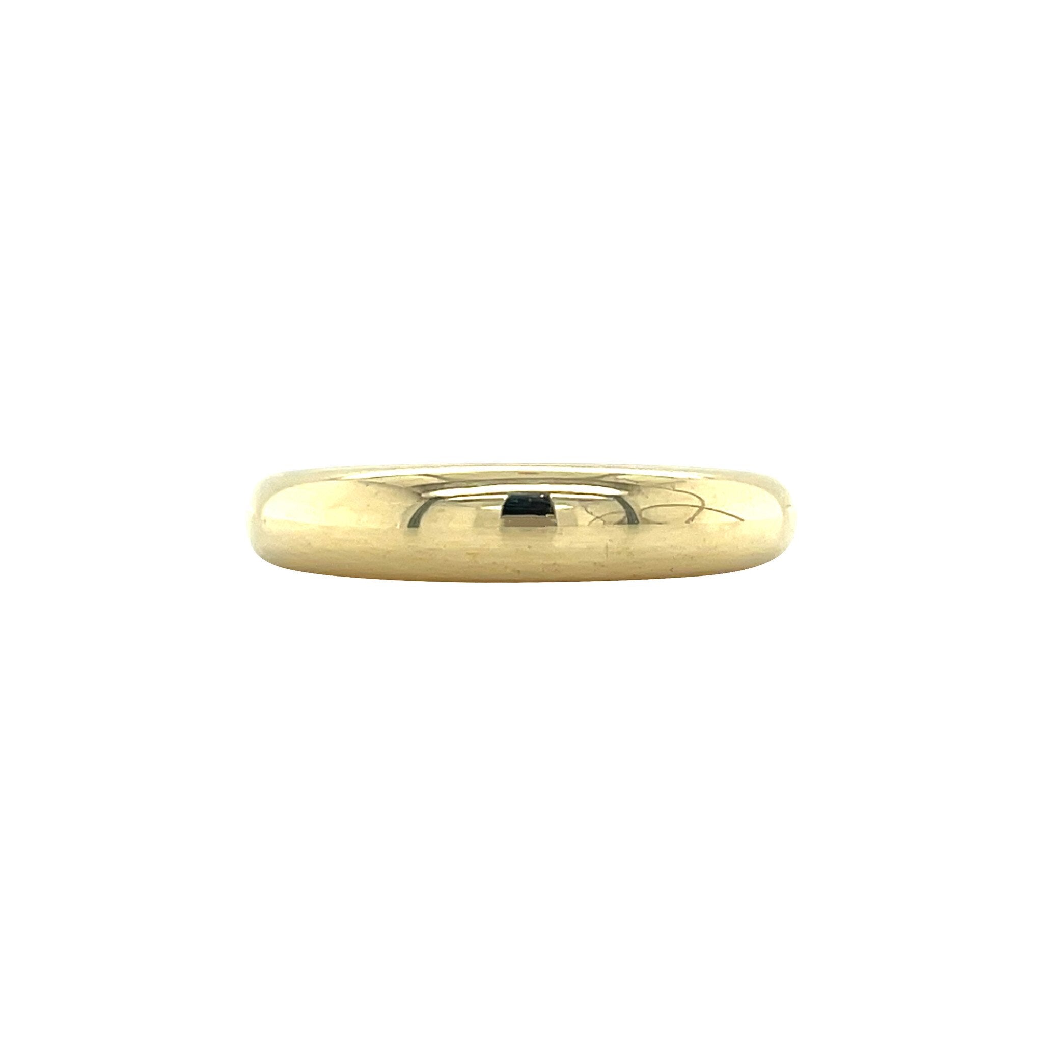 Gouden vintage ballon ring 14 kt