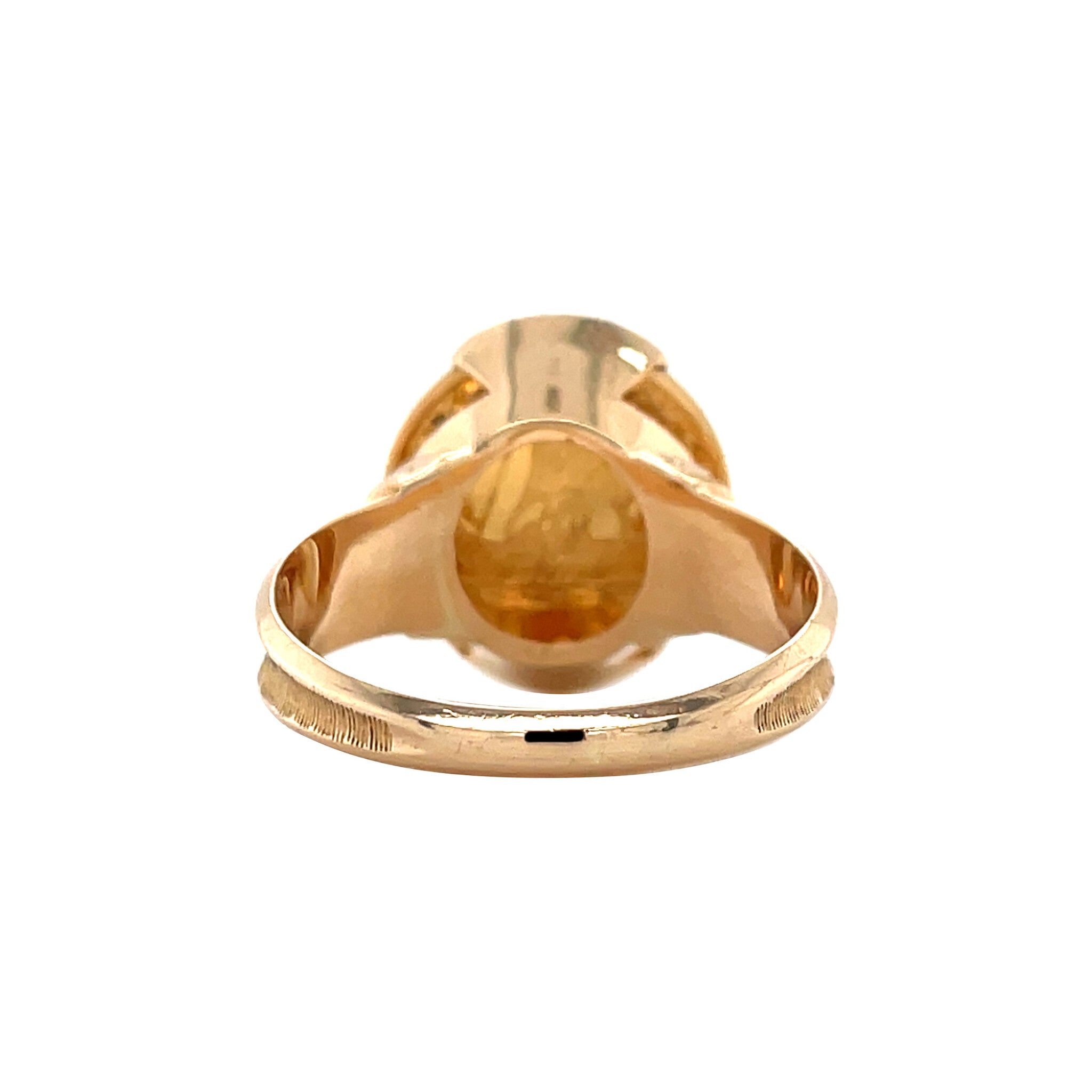 Vintage 14 kt gold coin ring
